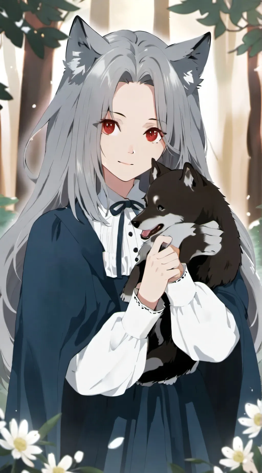 ai character: Amber background