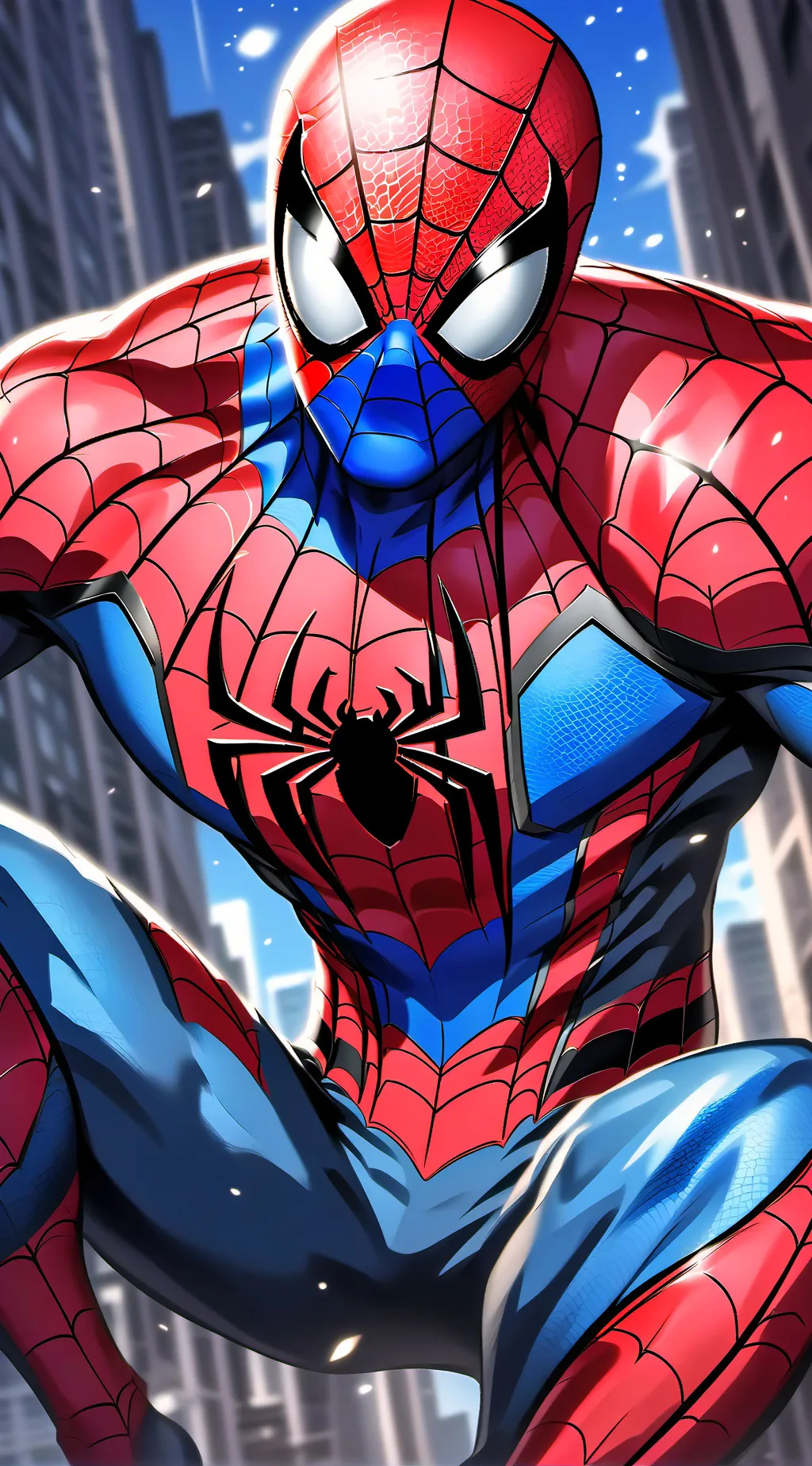 ai character: SPIDER MAN background