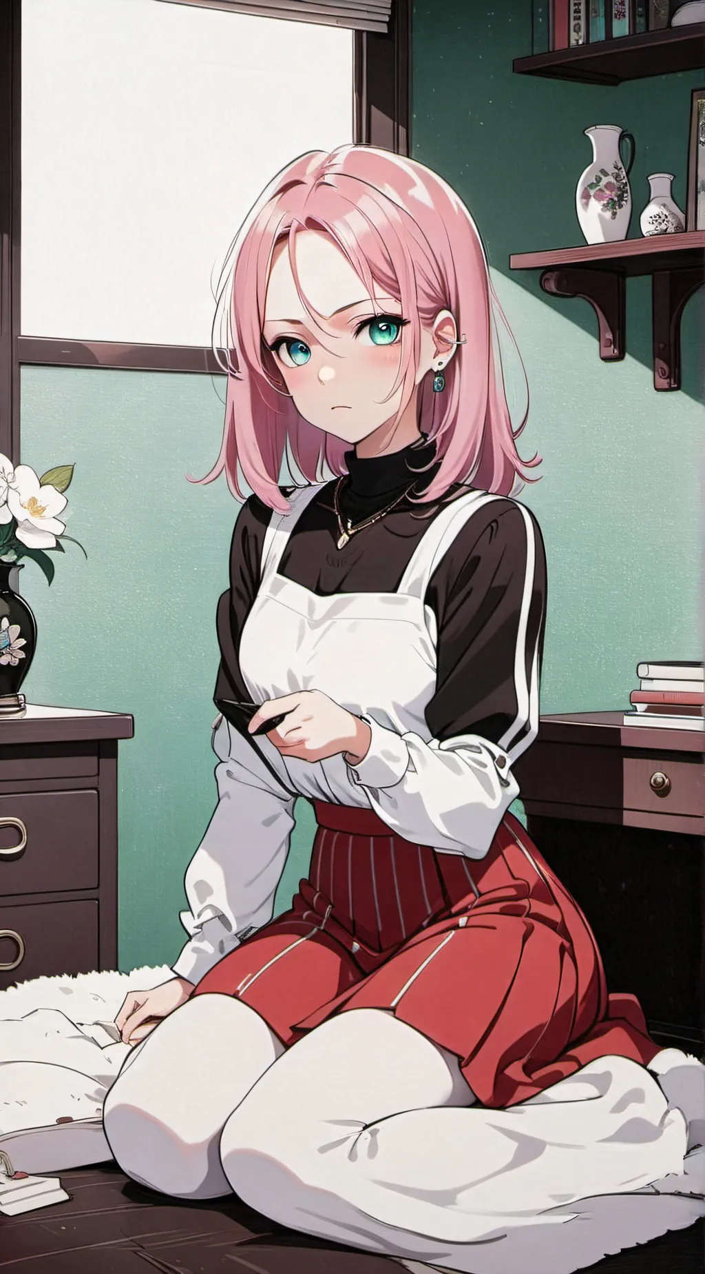 ai character: sakura background