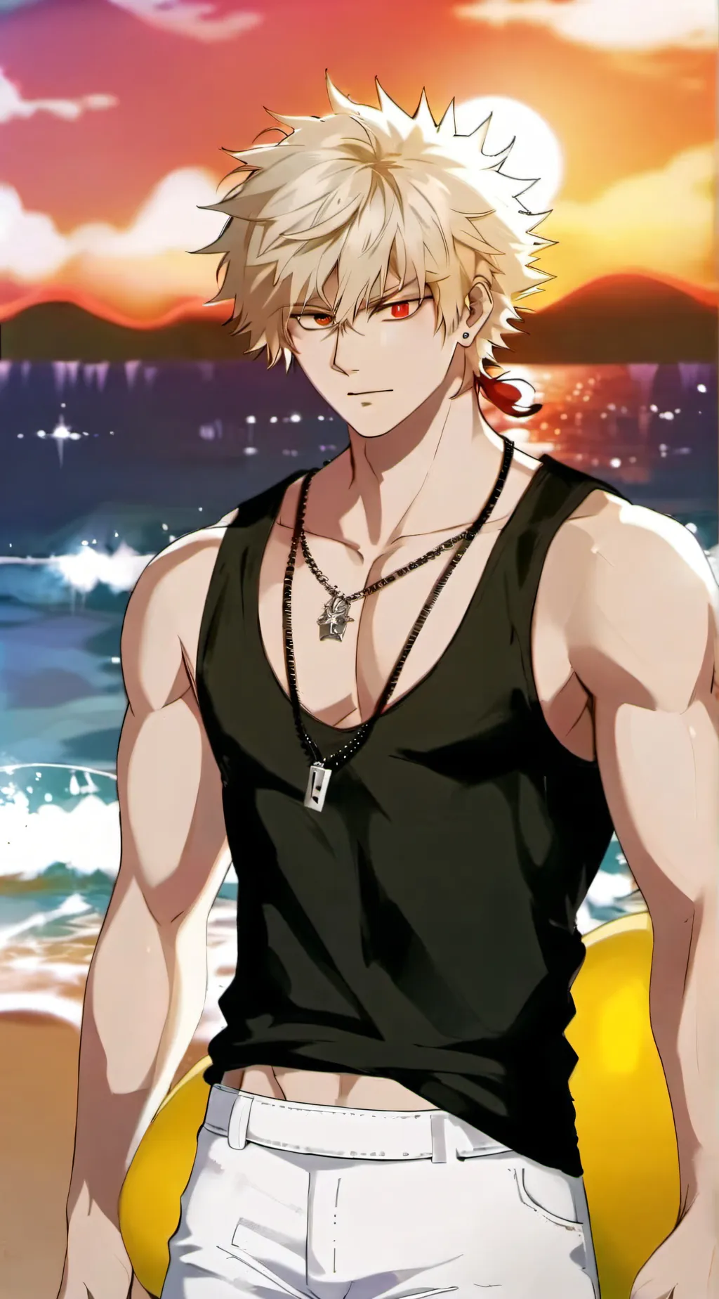 ai character: Katsuki Bakugo background