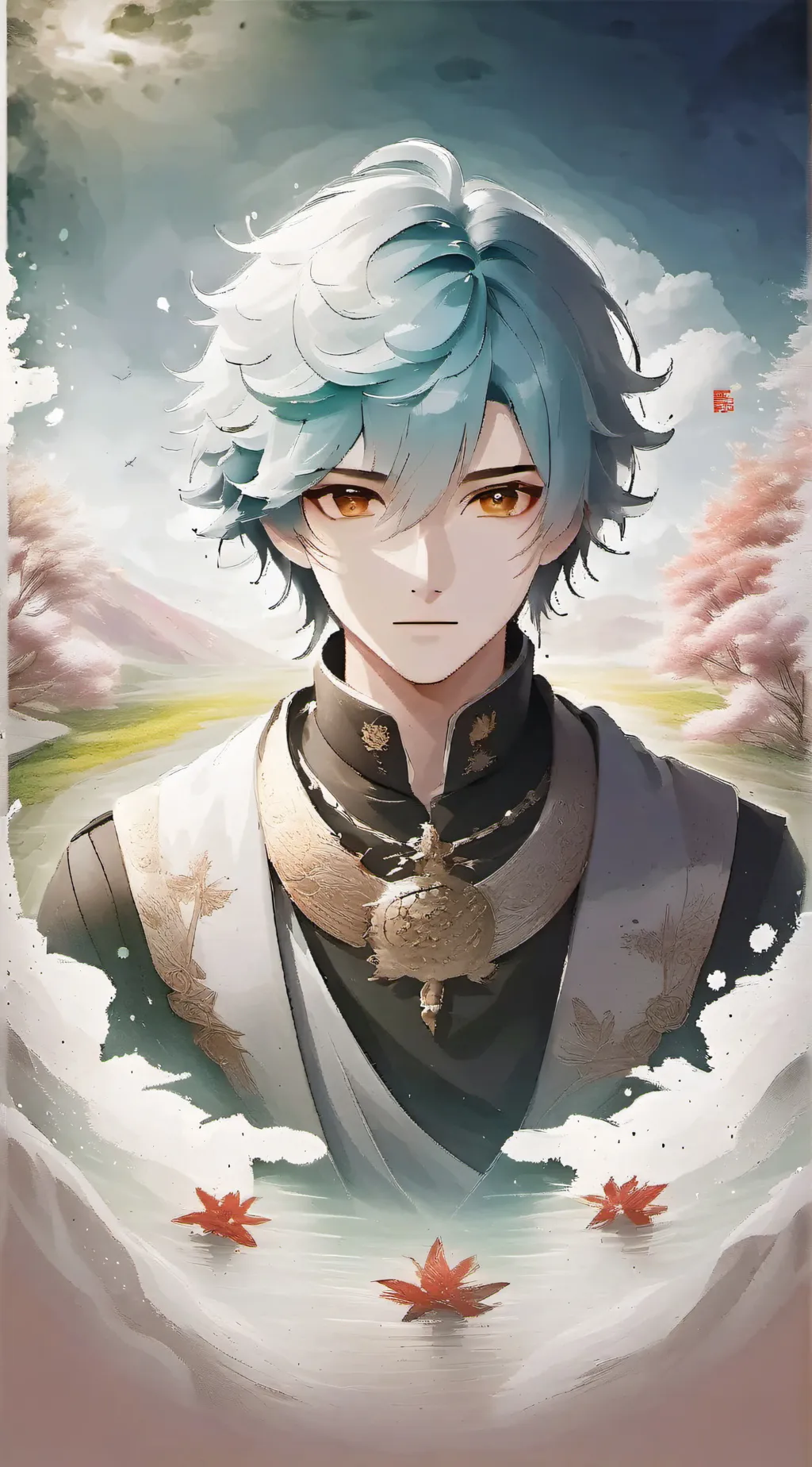 ai character: disappear eyes background