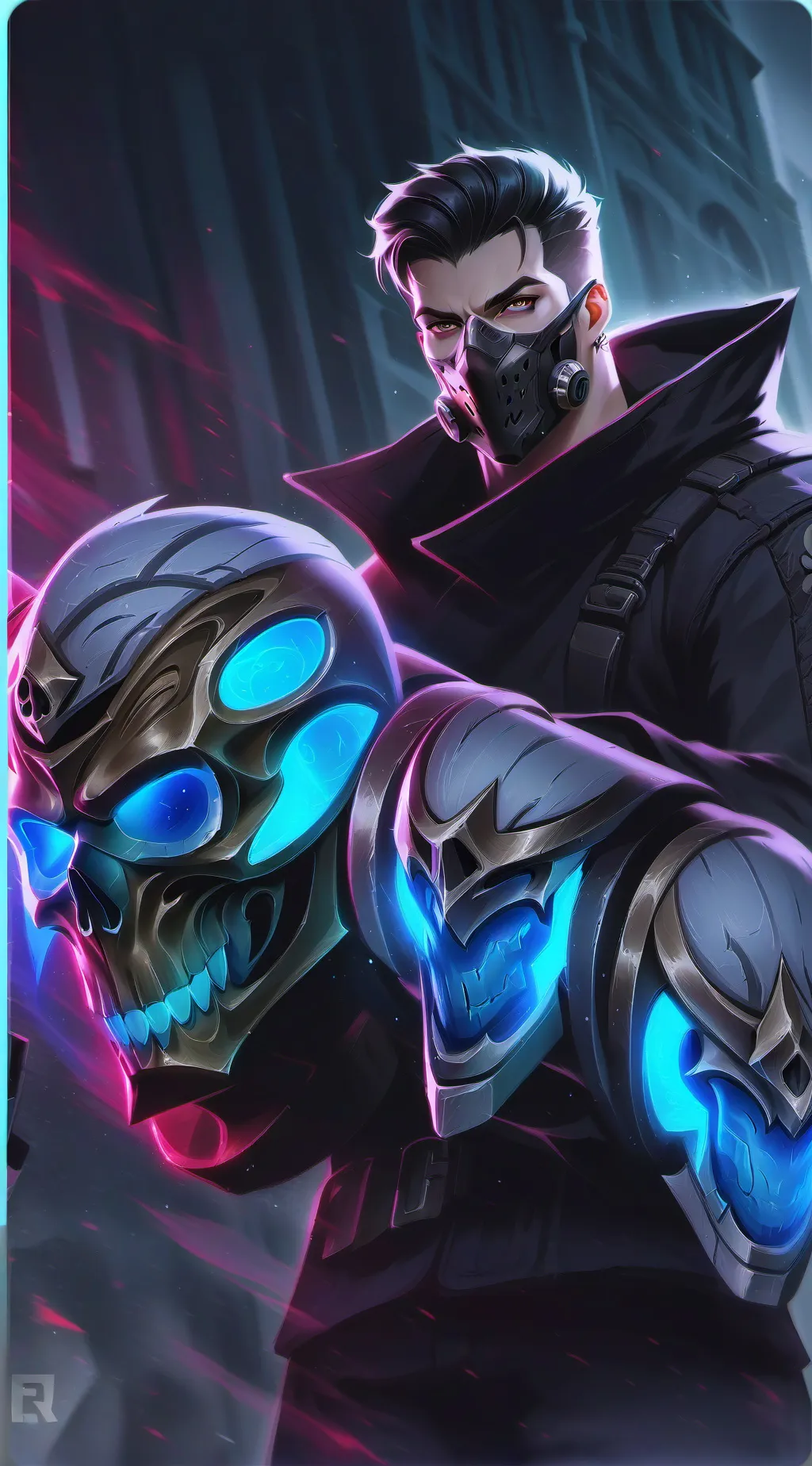 ai character: Ghost background