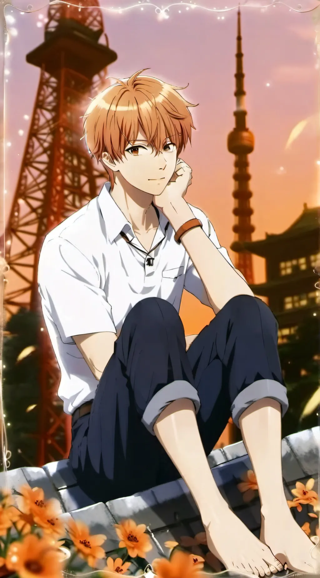 ai character: Kyo Sohma background