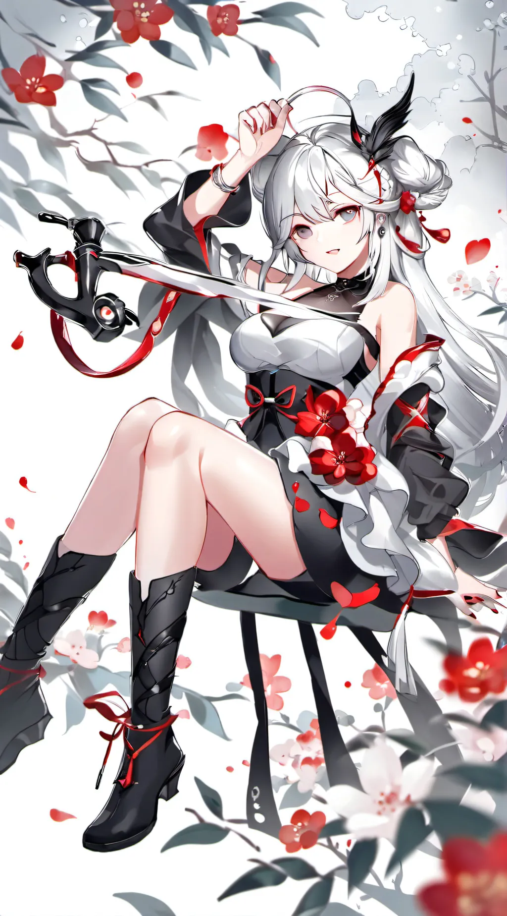 ai character: Hello kitty and fs background