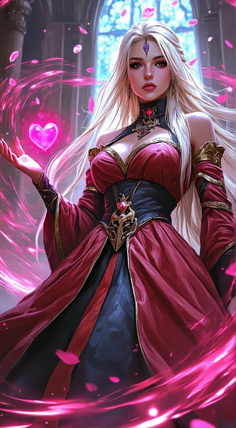 ai character: the queen of heart background