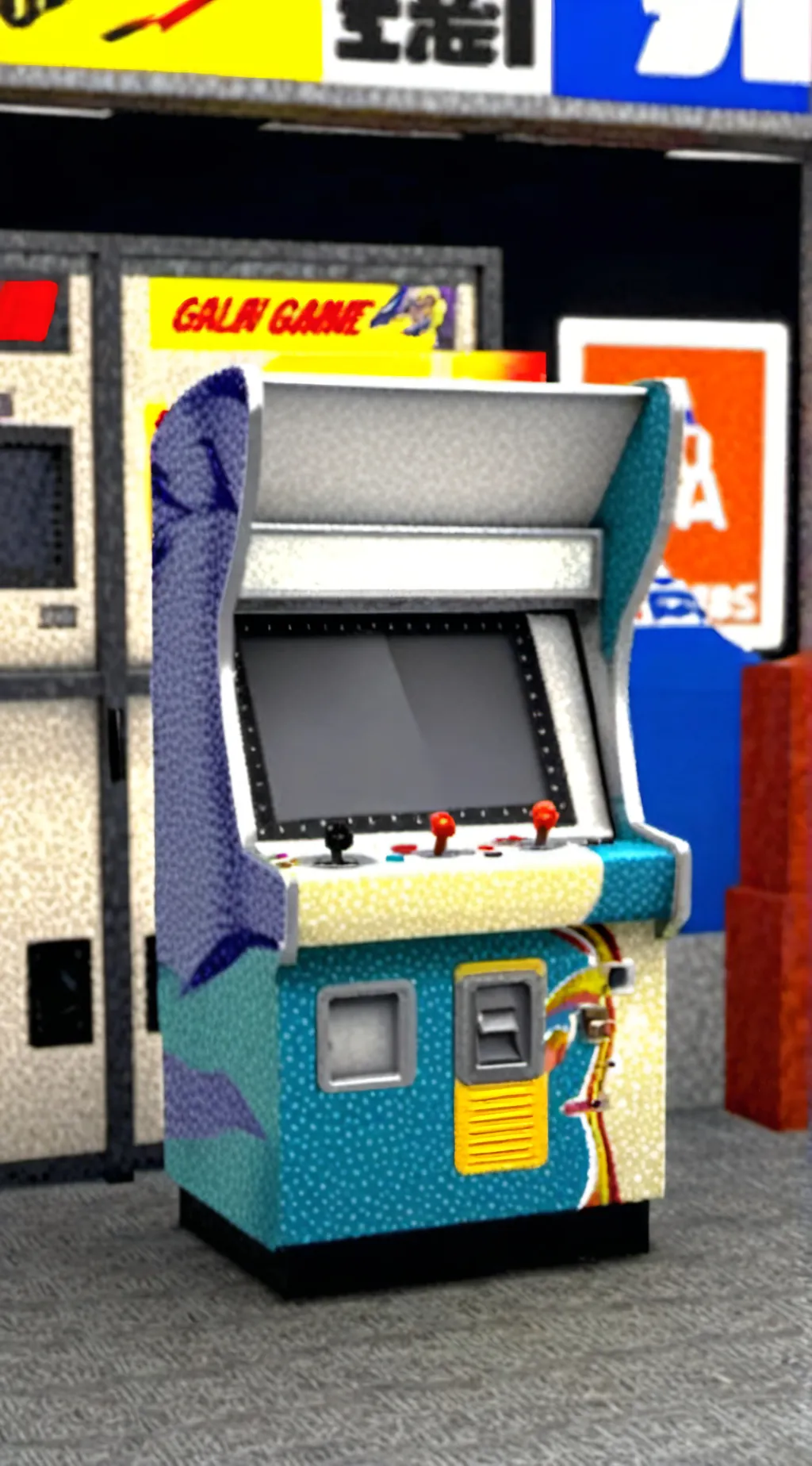 ai character: Arcade background