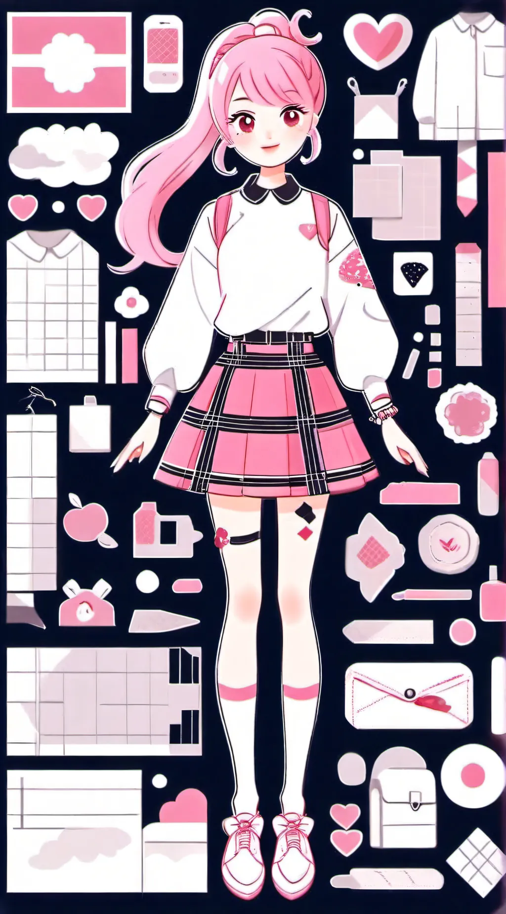 ai character: gift ping  background