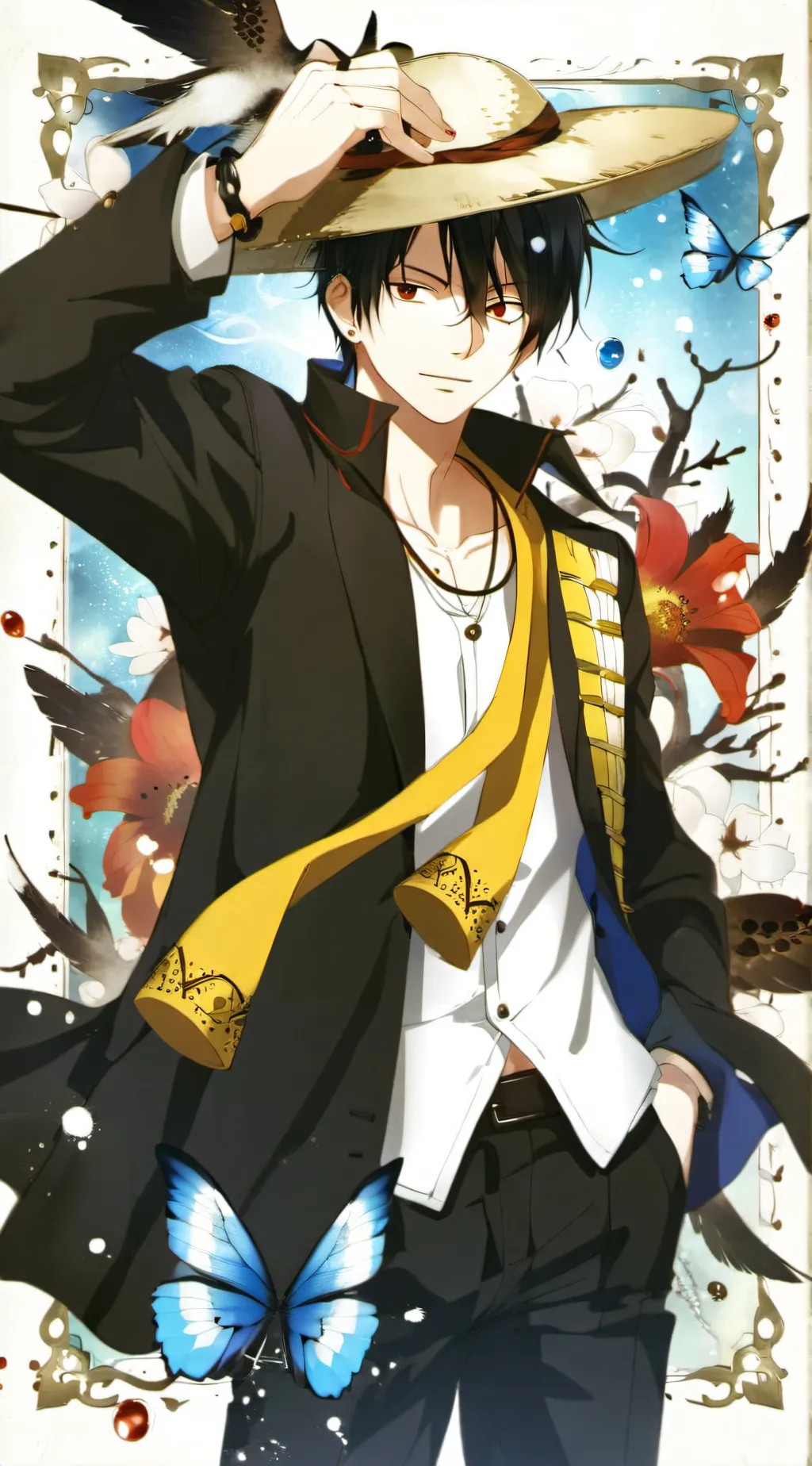 ai character: one piece background