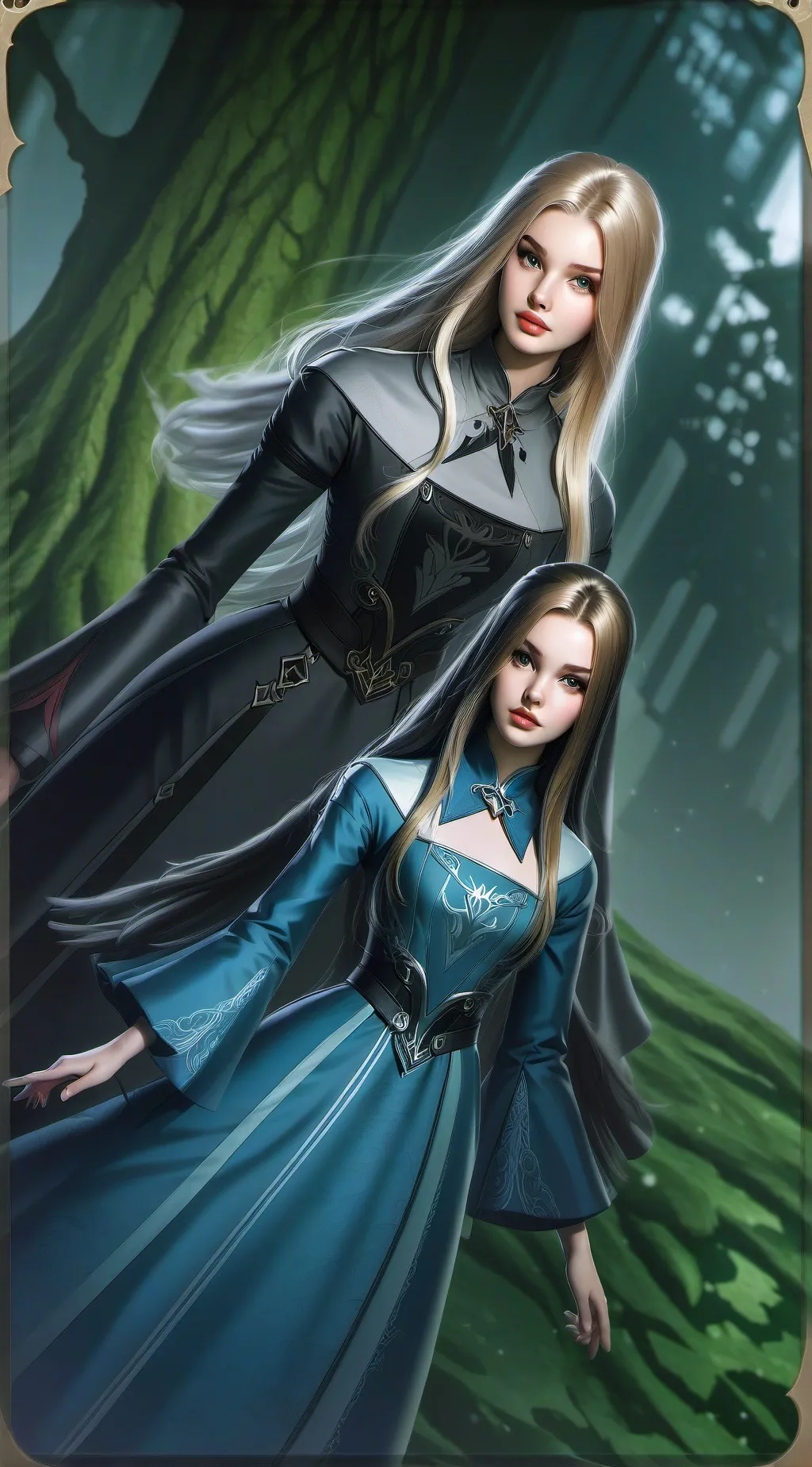ai character: valentina, Elijah  background