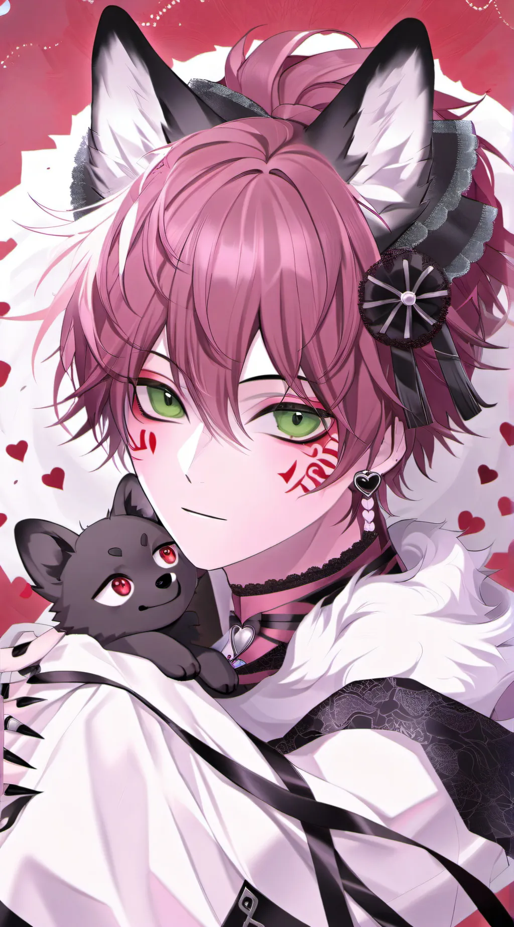 ai character: wolf Gaara  background