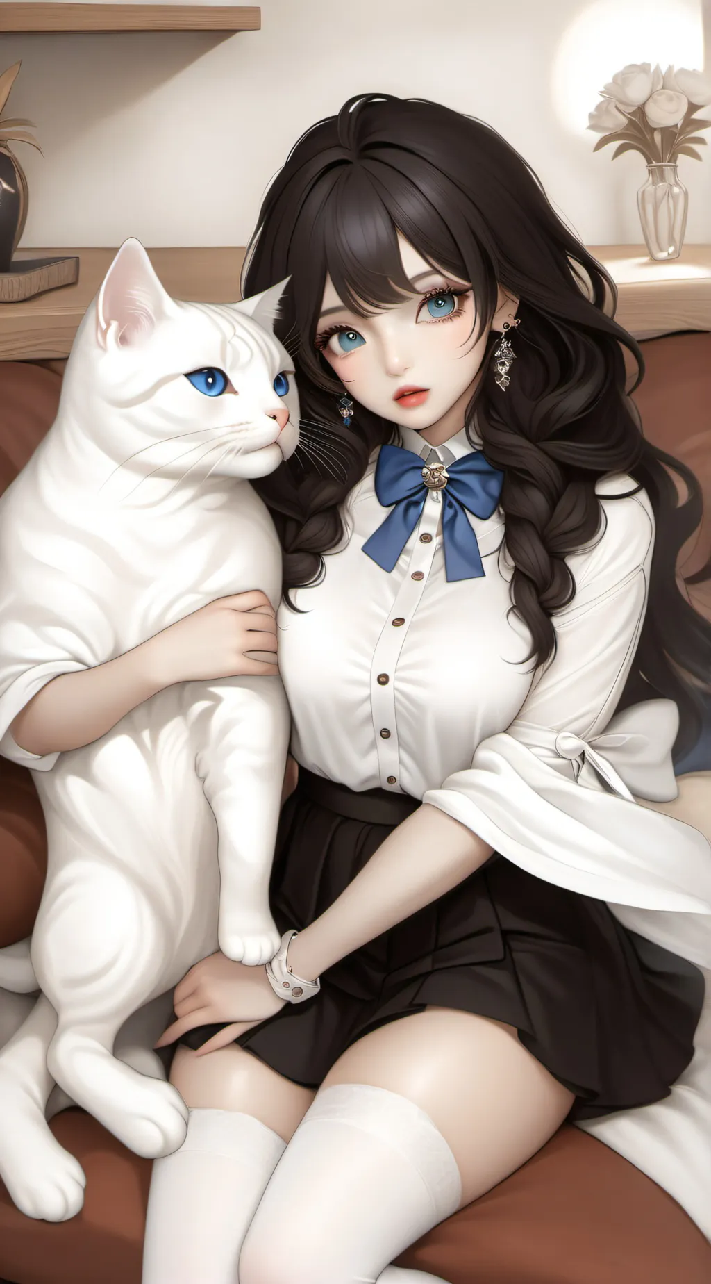 ai character: MHA cat background