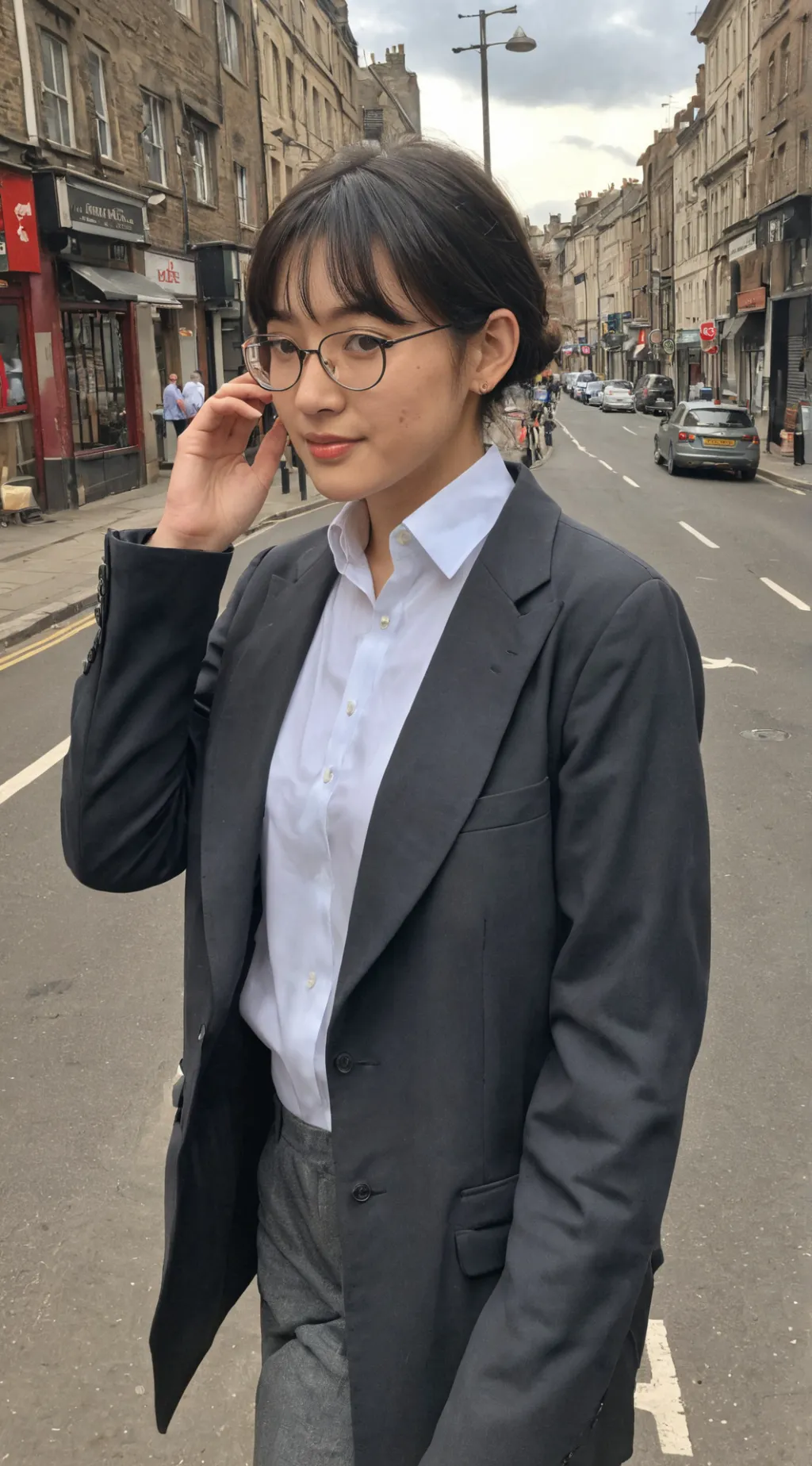 ai character: photographer background