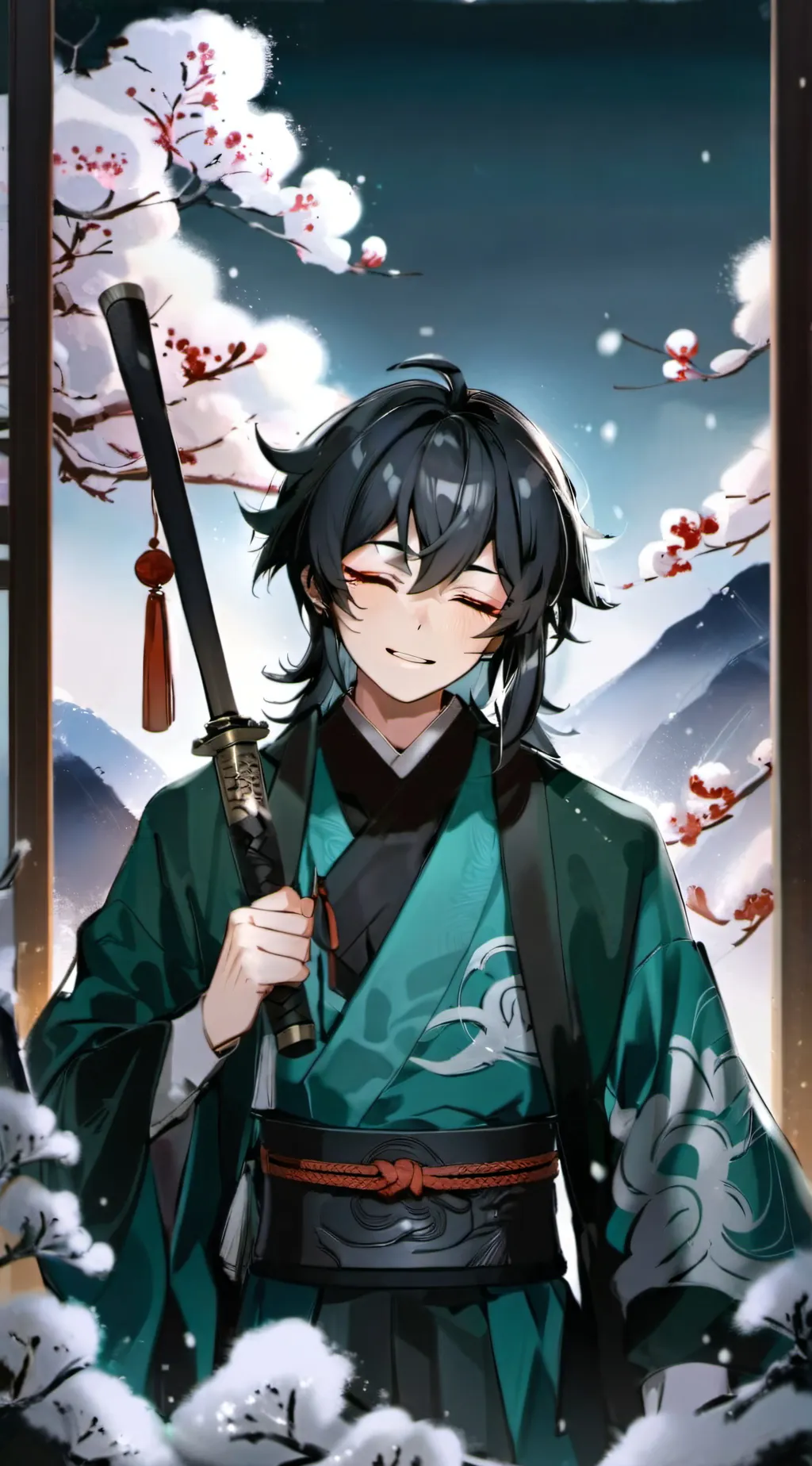 ai character: muchiro tokito background