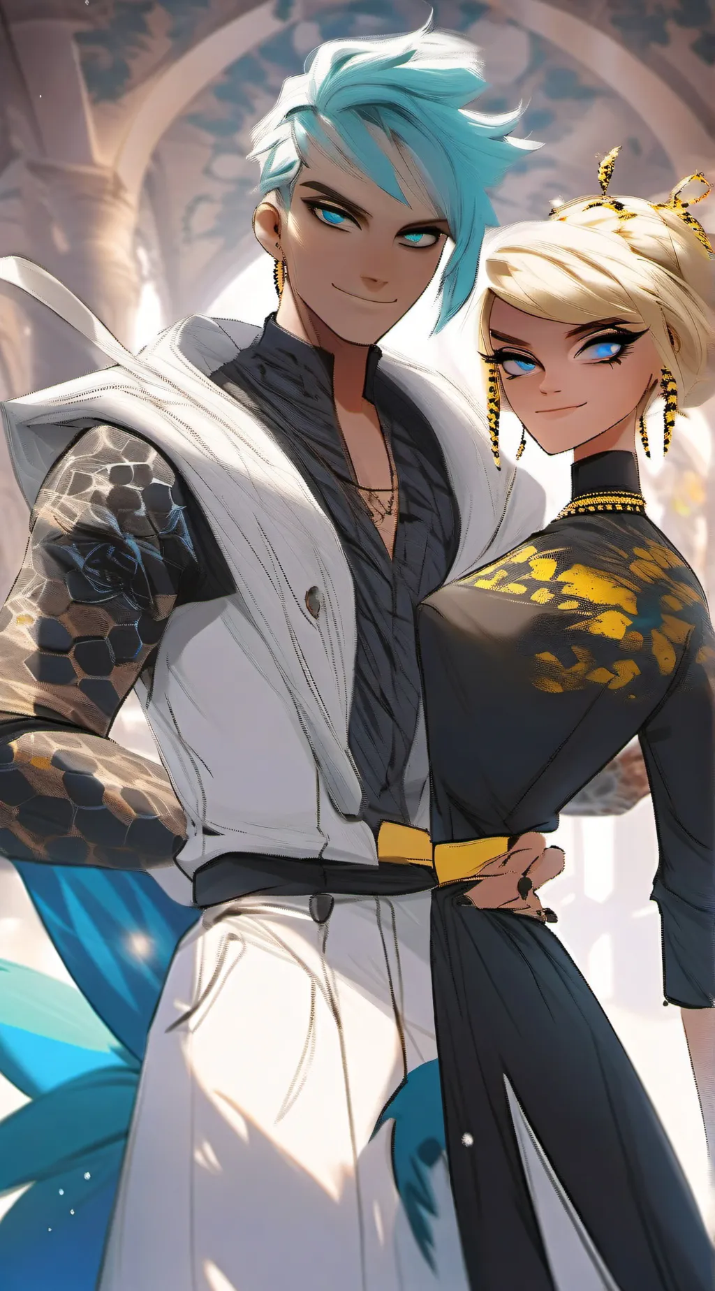ai character: Viperbee🐍🐝 background