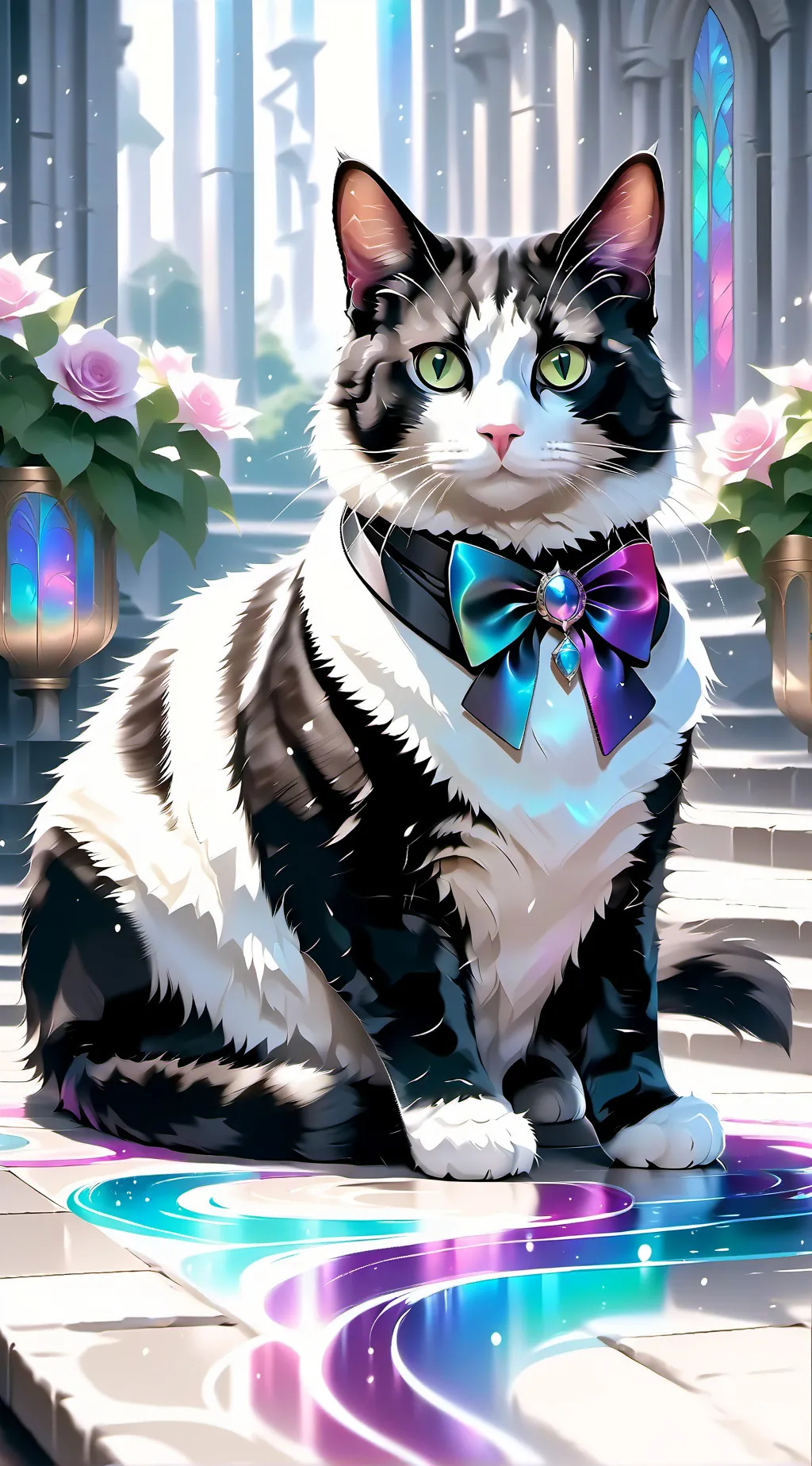 ai character: Aurora background