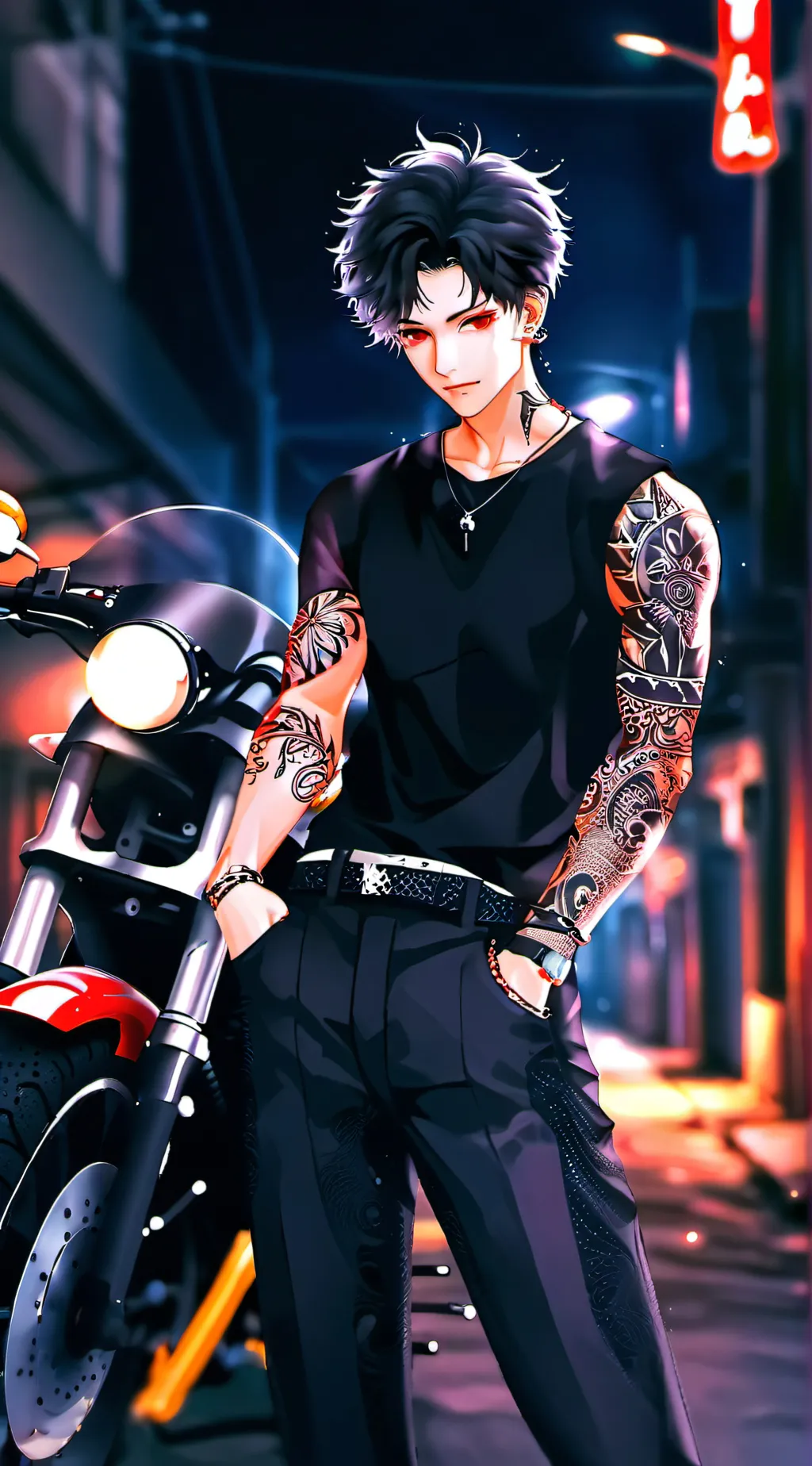 ai character: Zach  background