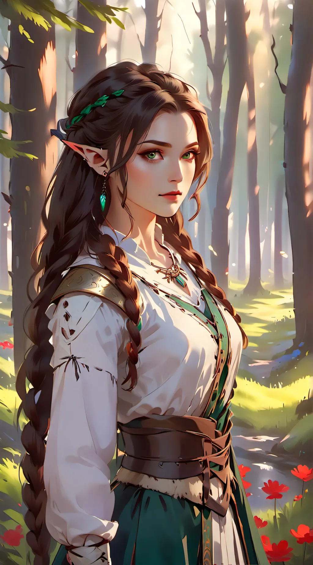 ai character: Elfien Norwalder  background