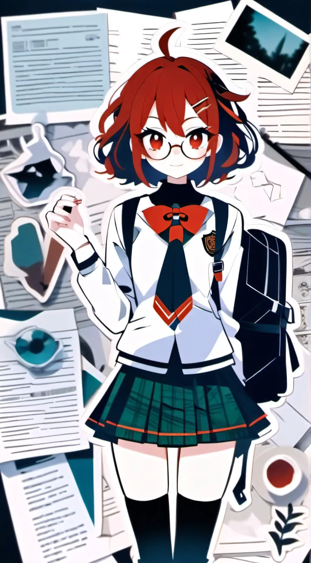 ai character: Info-Chan~♡♥︎ background
