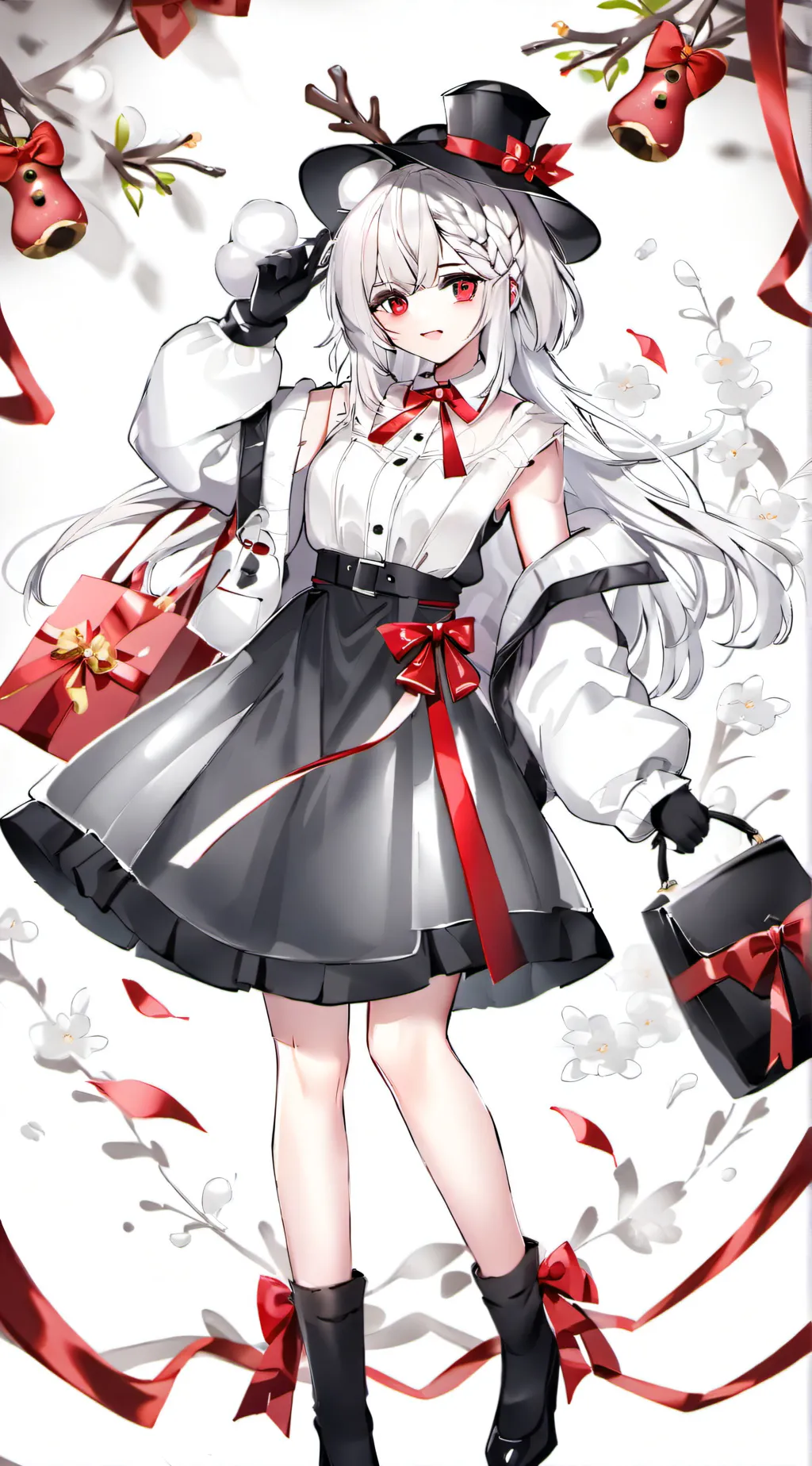 ai character: ds Christmas🎄🤶🎅🎁 background