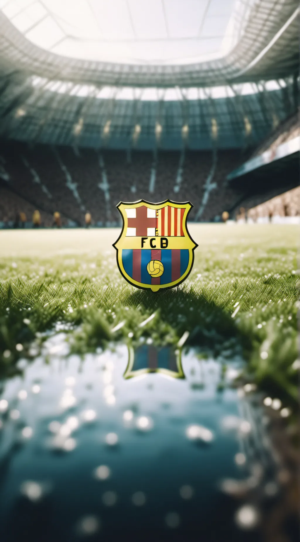 ai character: Visca Barca Song background
