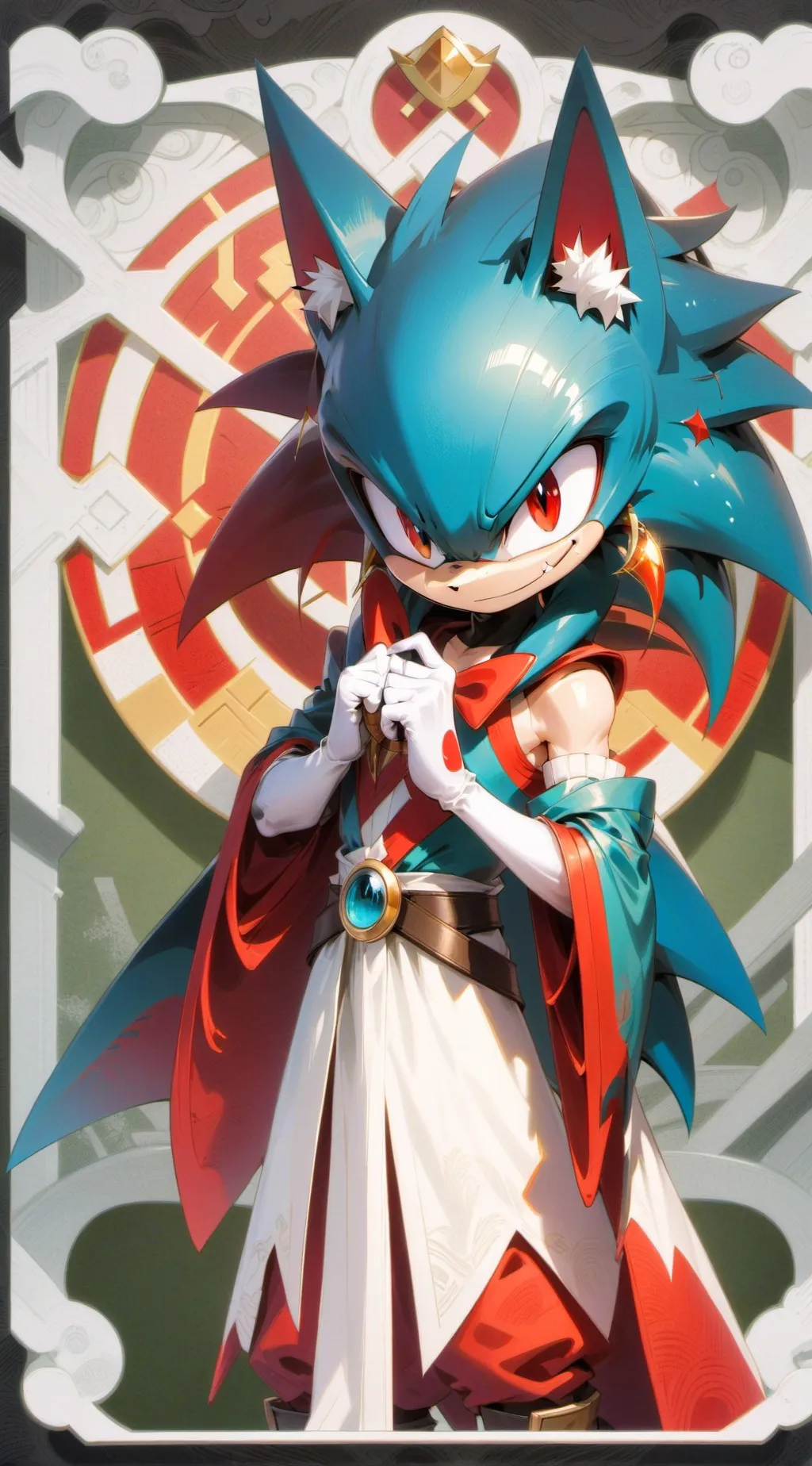 ai character: sonic exe background
