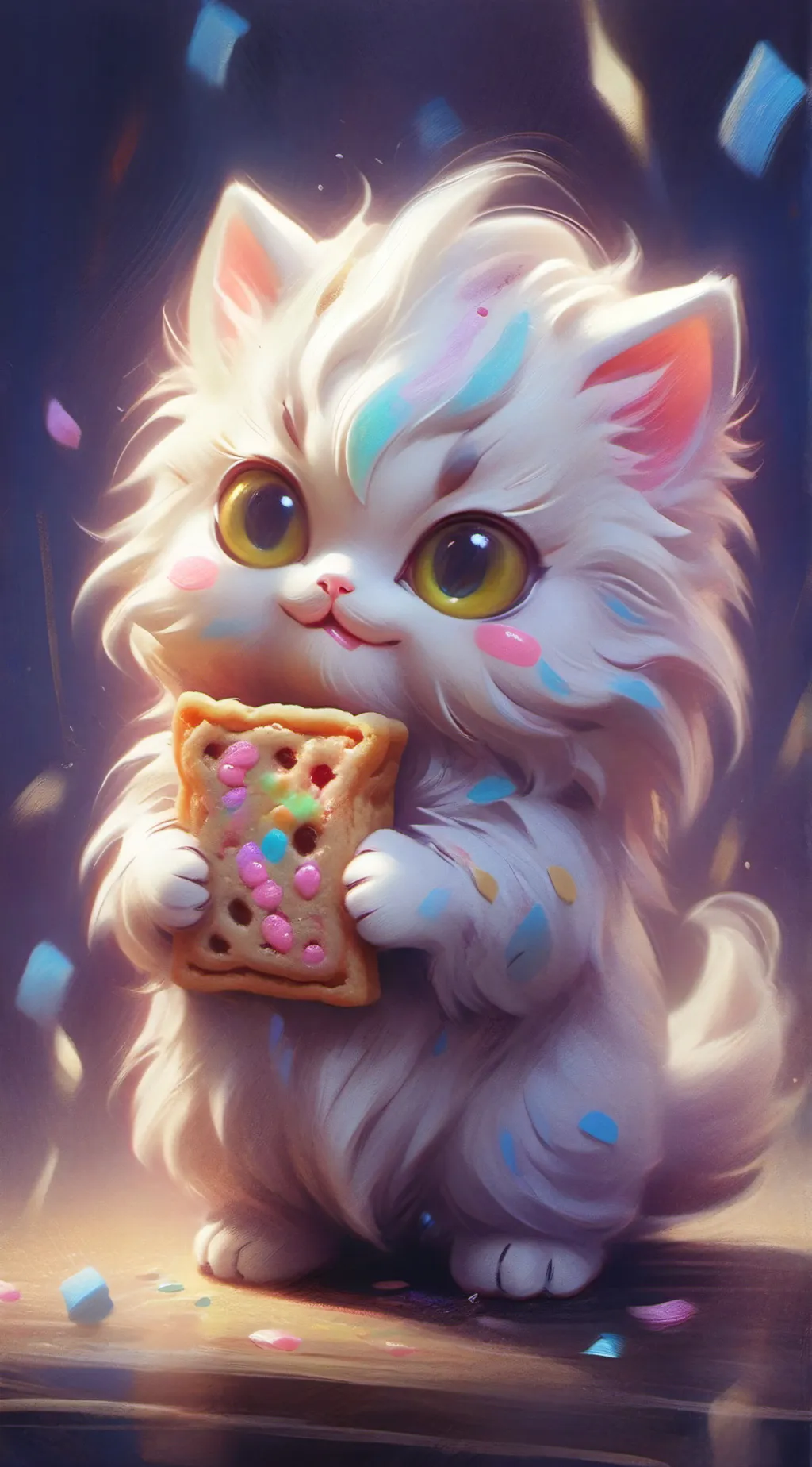 ai character: Nyan Nayeon...Cat background