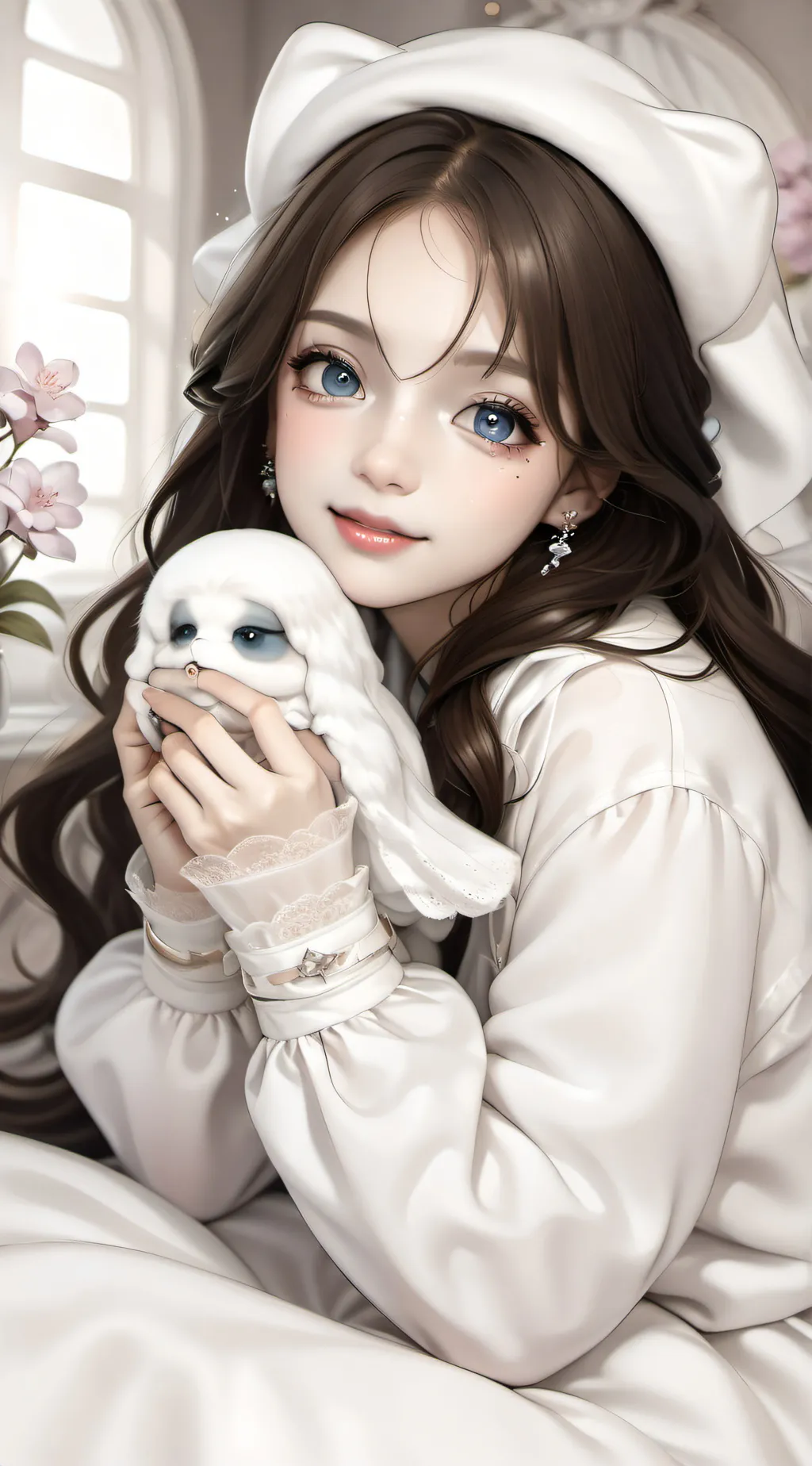 ai character: princess lova rude background