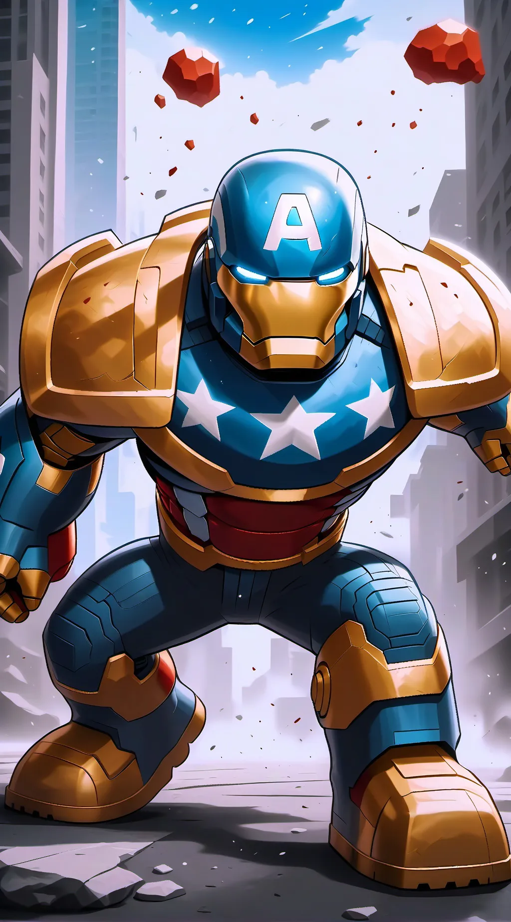 ai character: Avengers  background