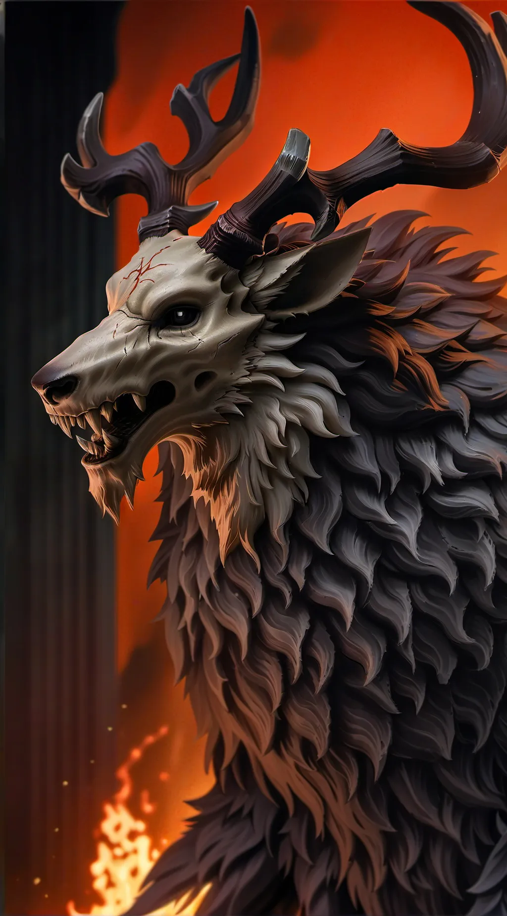 ai character: Wendigo background