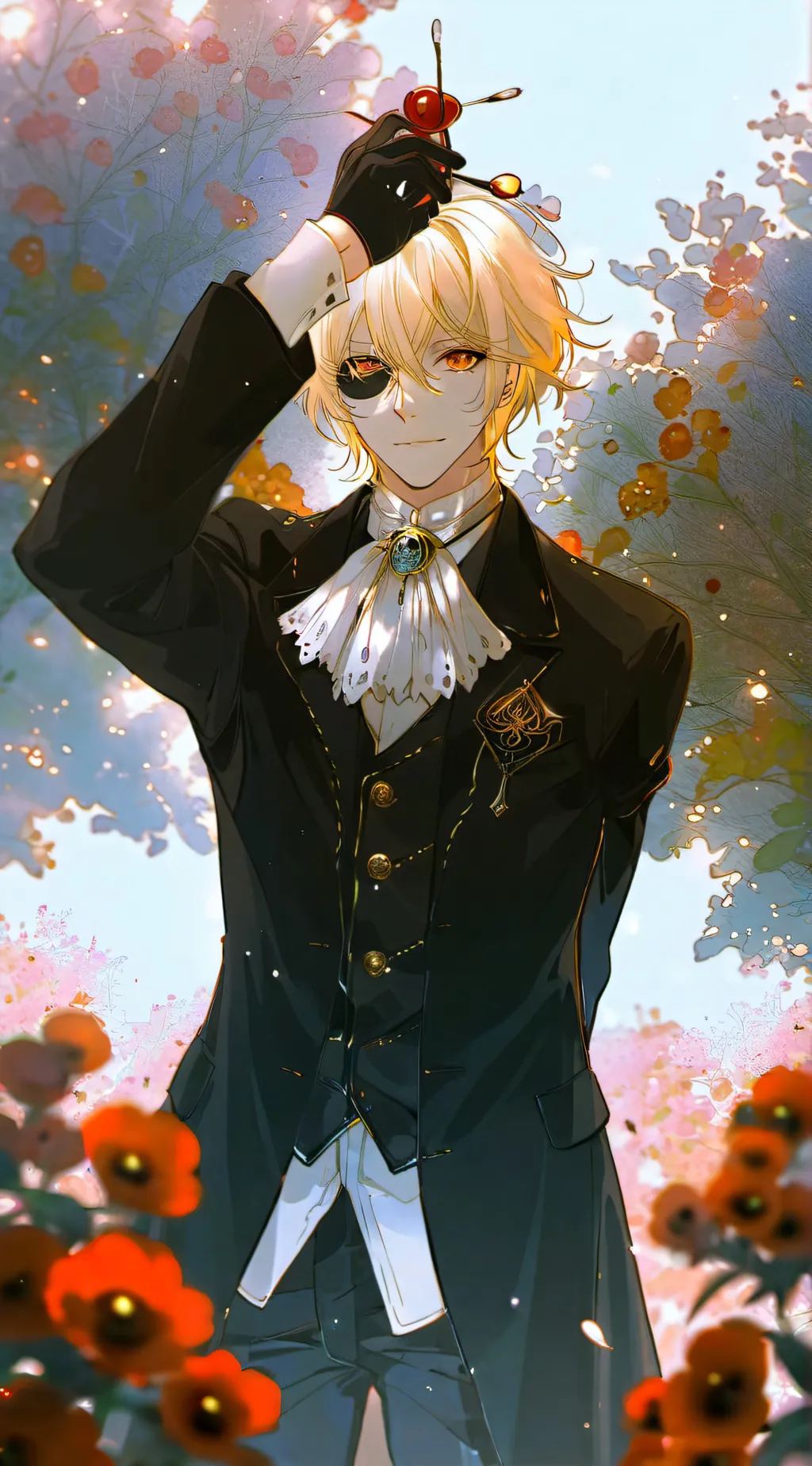 ai character: Shu sakamaki  background