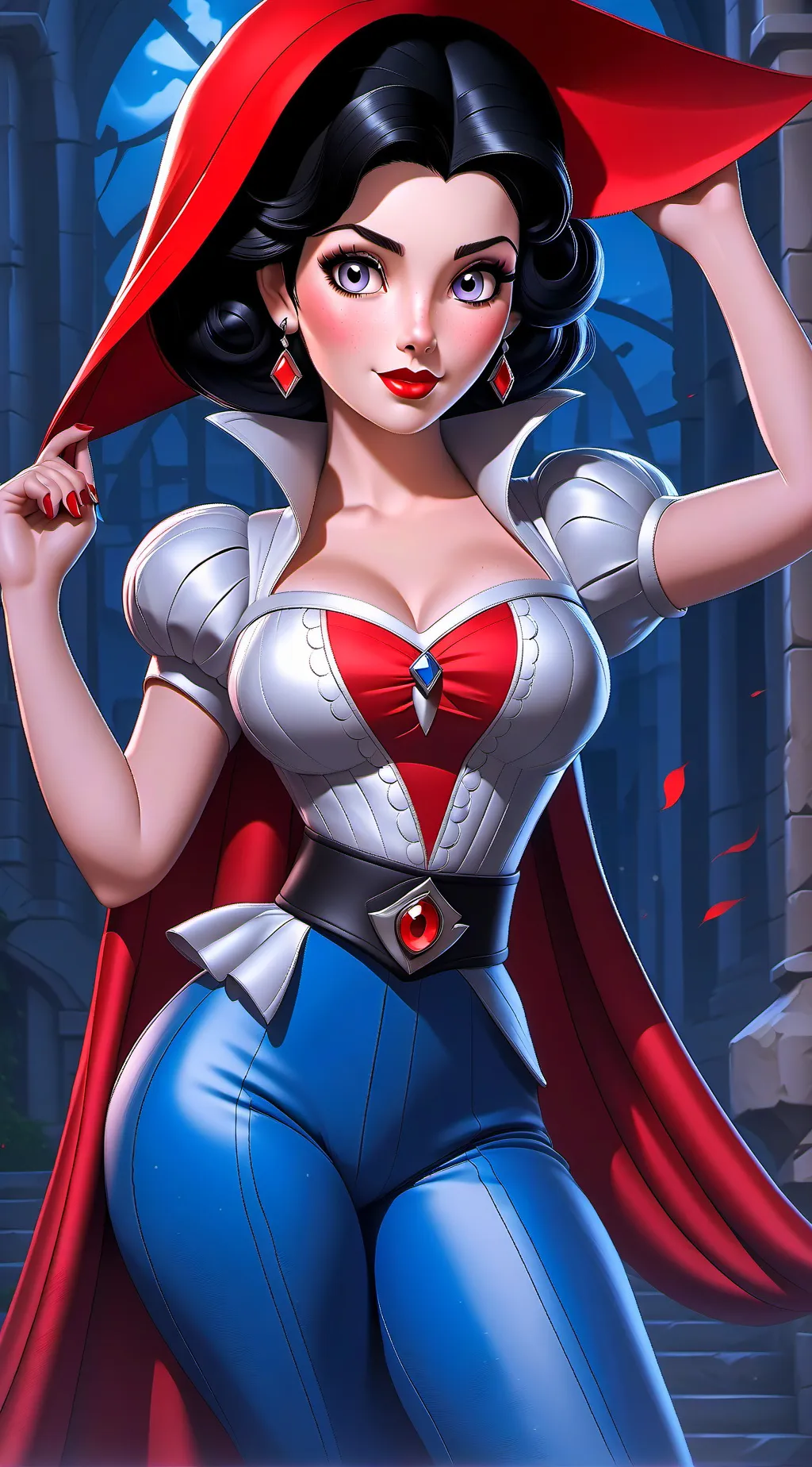 ai character: Blancanieves  background