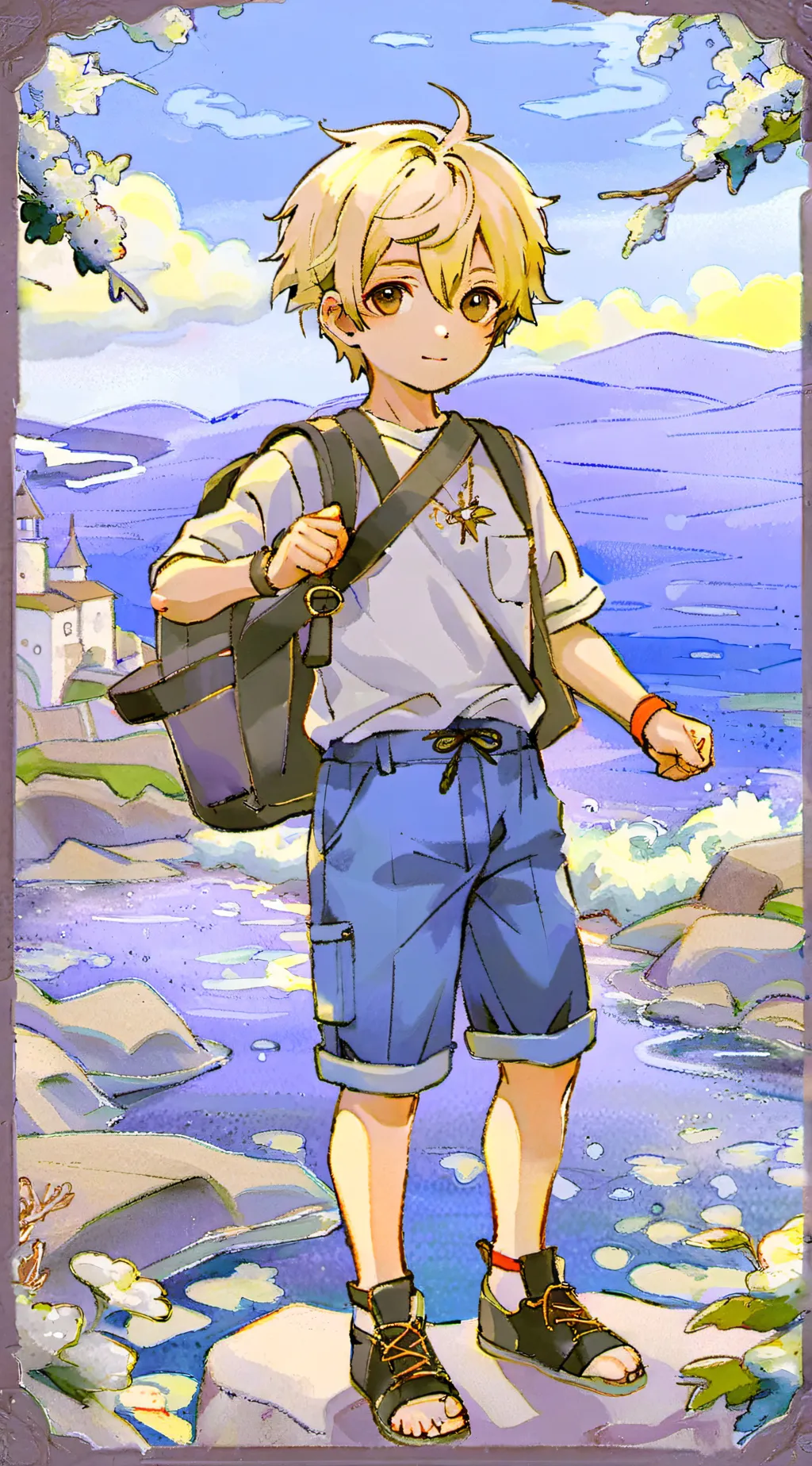 ai character: greyson kid background