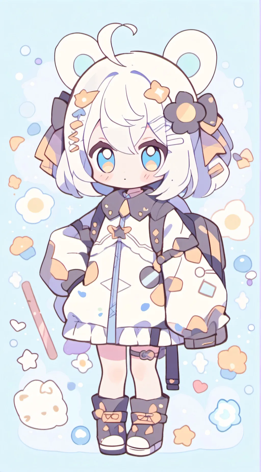 ai character: jjk and naruto background