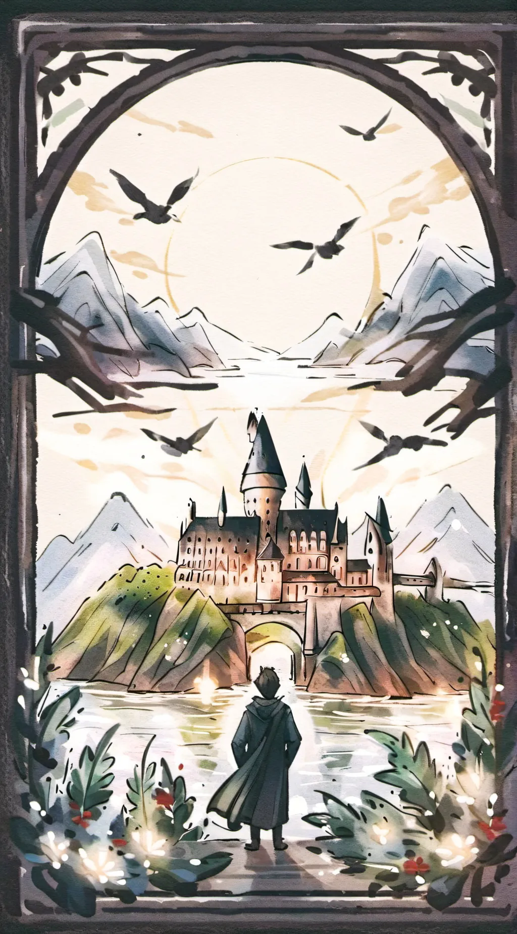 ai character: Hogwarts ☆ background