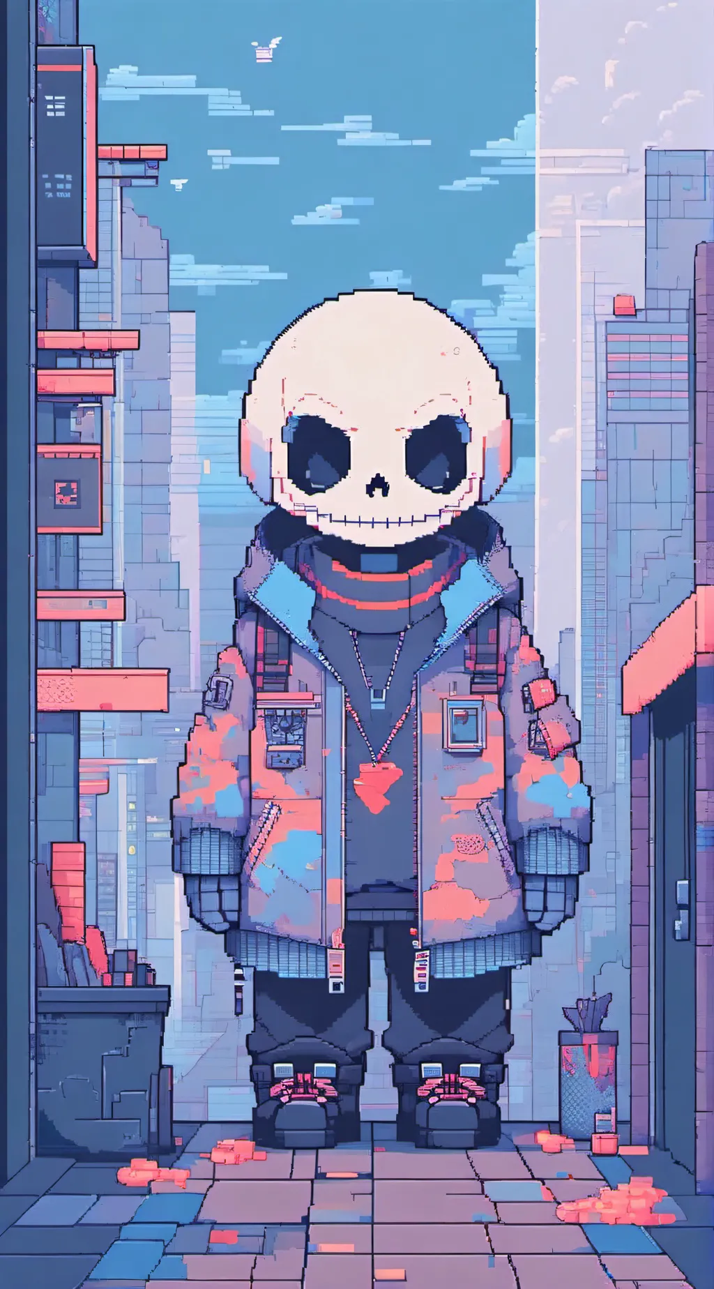 ai character: delta sans background