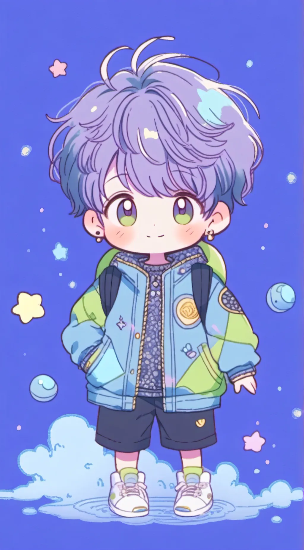ai character: a boy background