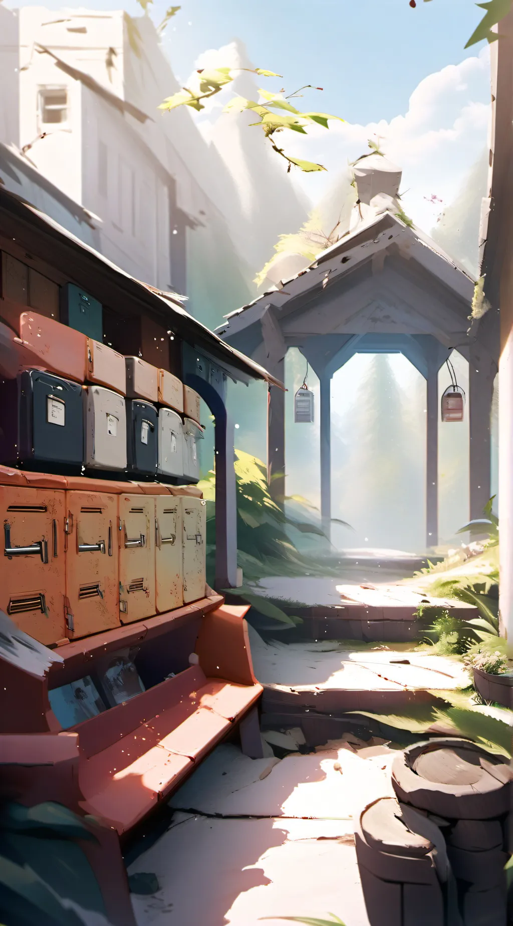 ai character: Mha stuck in a box background