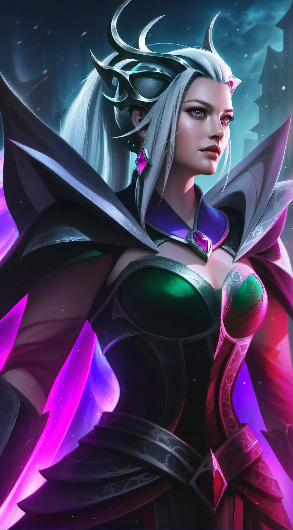 ai character: hot girl background