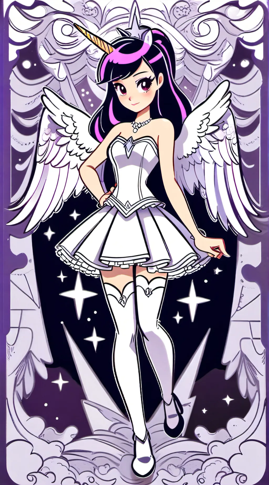 ai character: twilight sparkle  background