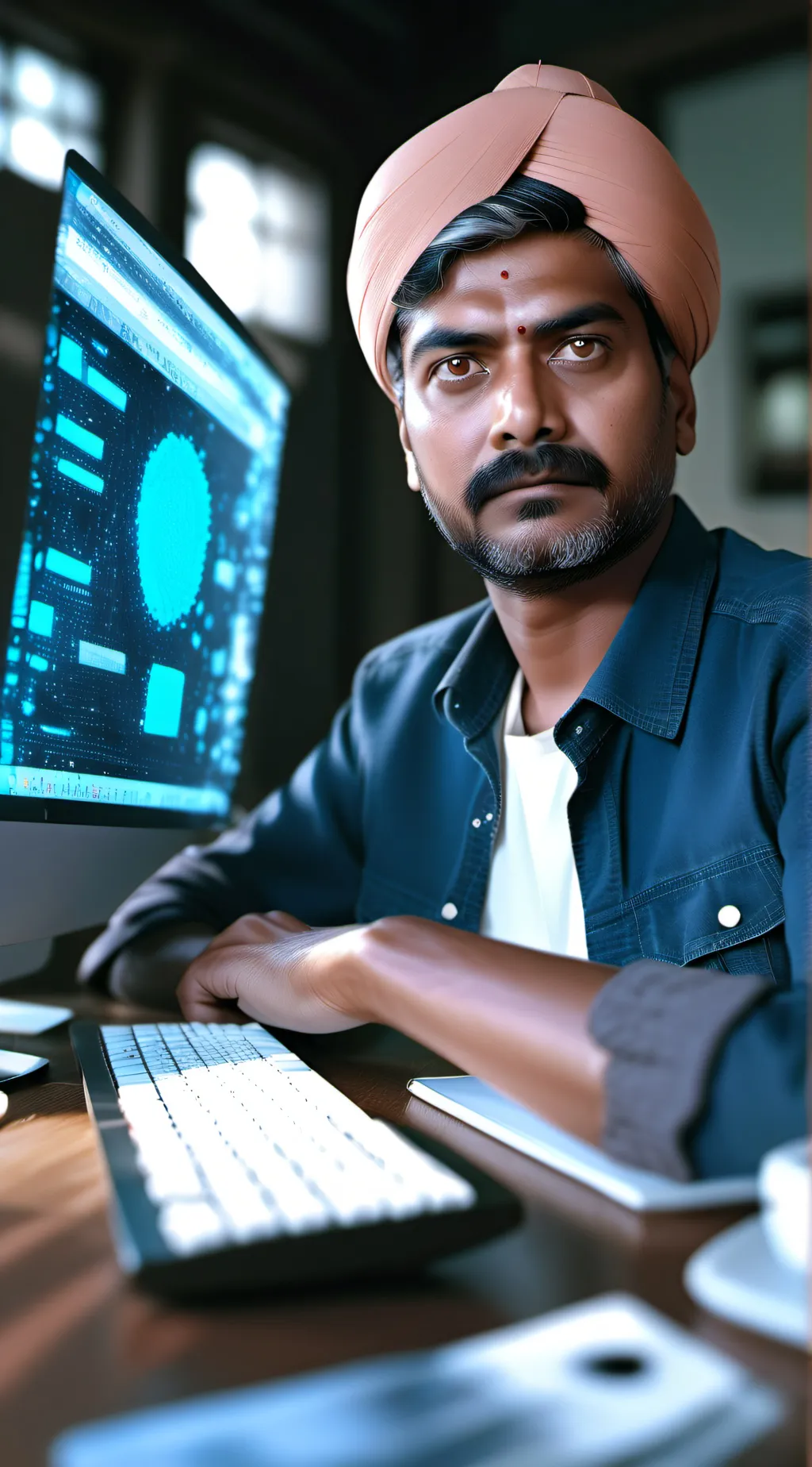 ai character: Indian Scammer background