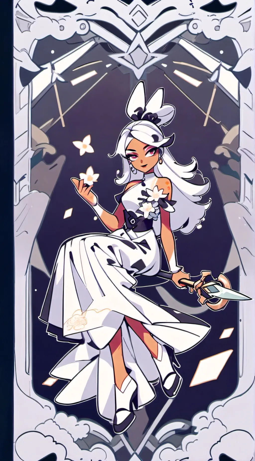 ai character: hh war goddess background
