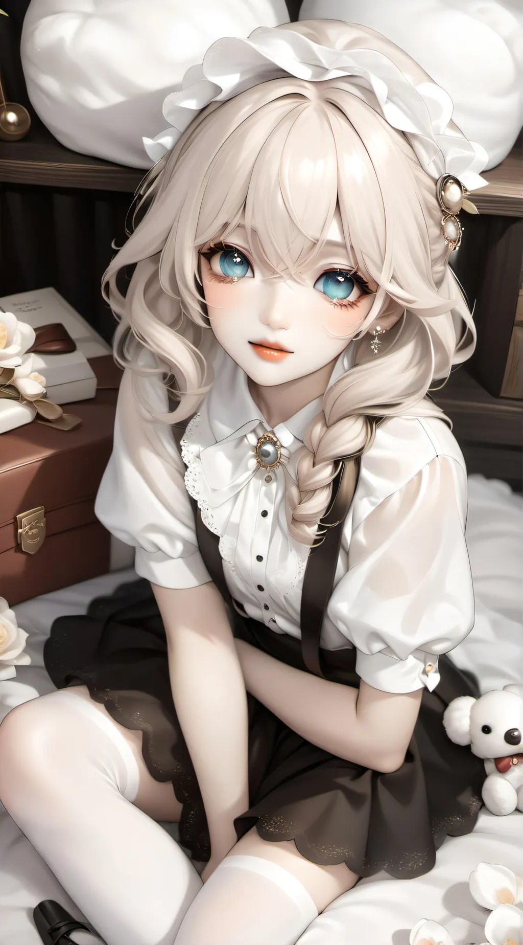 ai character: Cute cat background