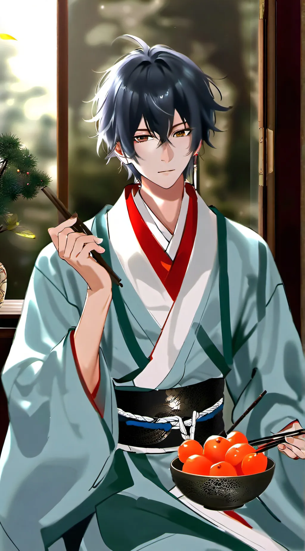 ai character: 太宰治 (黑宰) background