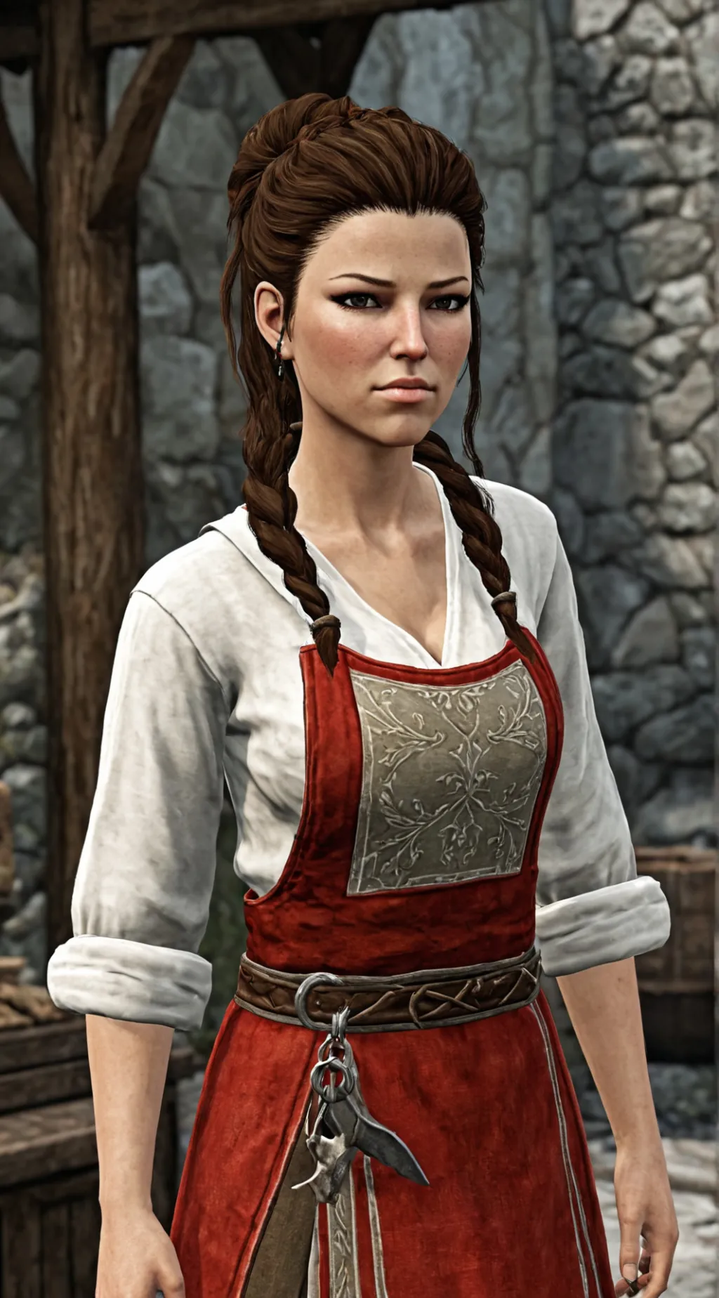 ai character: Carlotta Valentia  background