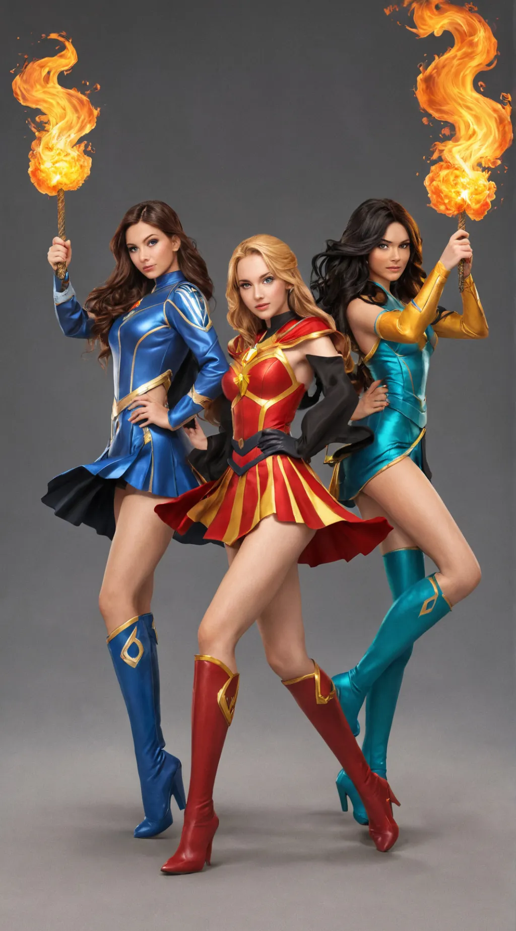 ai character: Super girls background