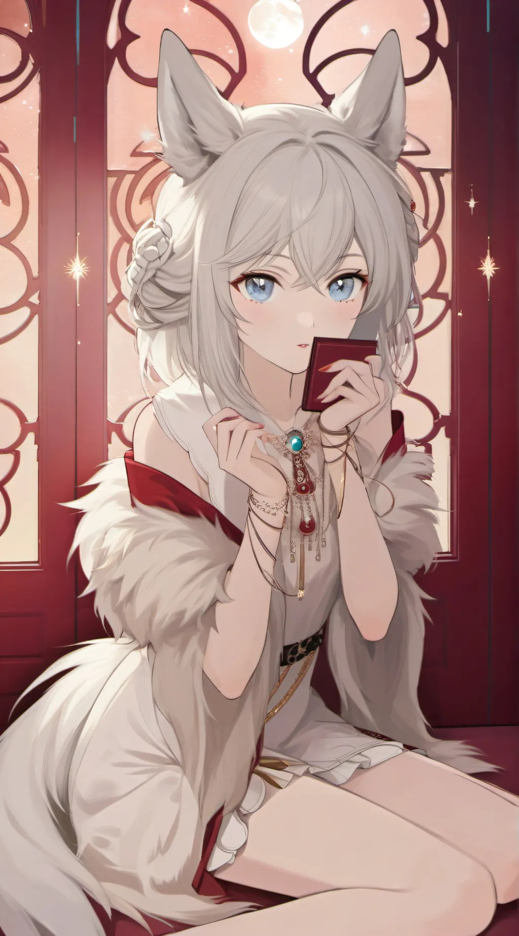 ai character: She-Ra Luna Spirit background
