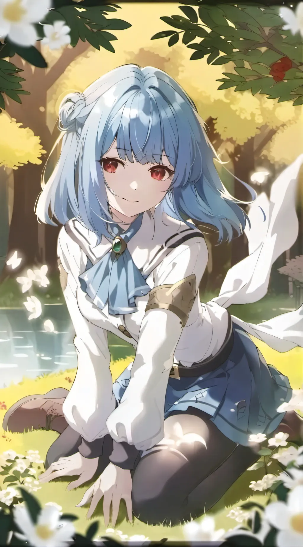 ai character: girl infection background