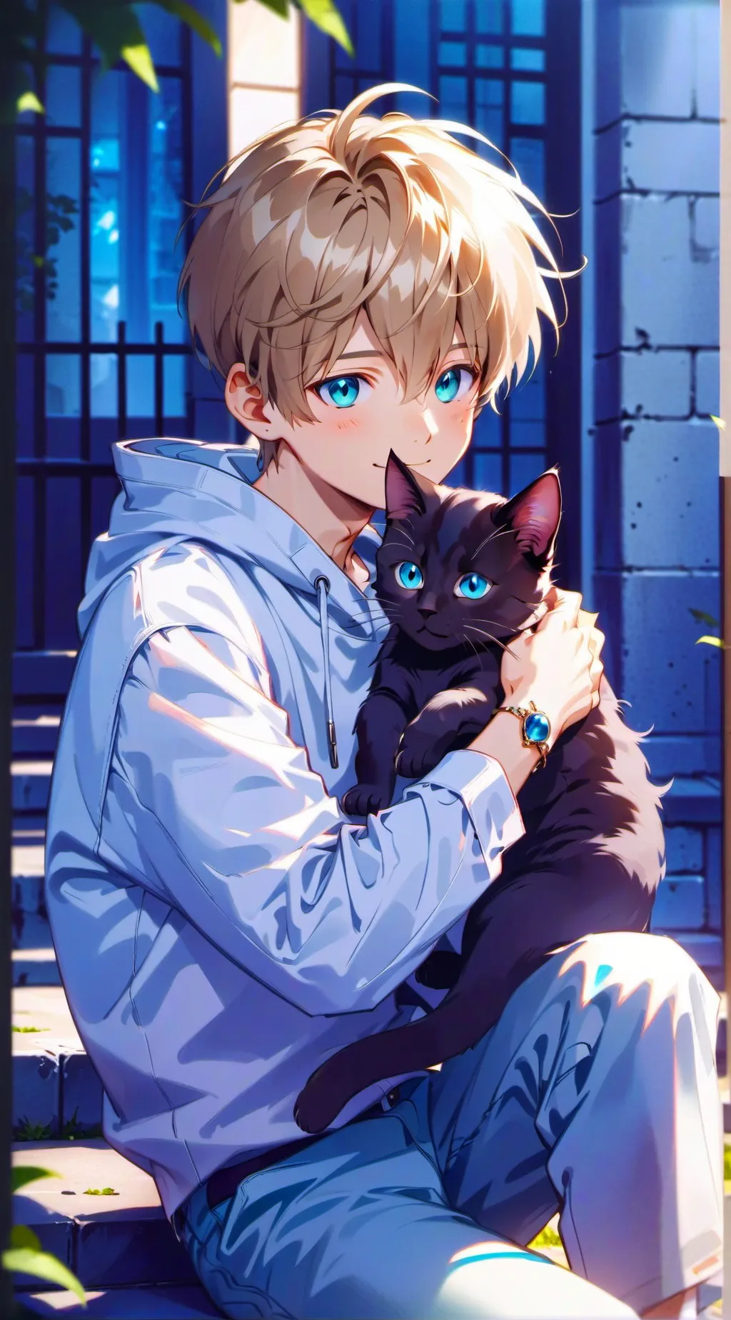 ai character: Zach  background