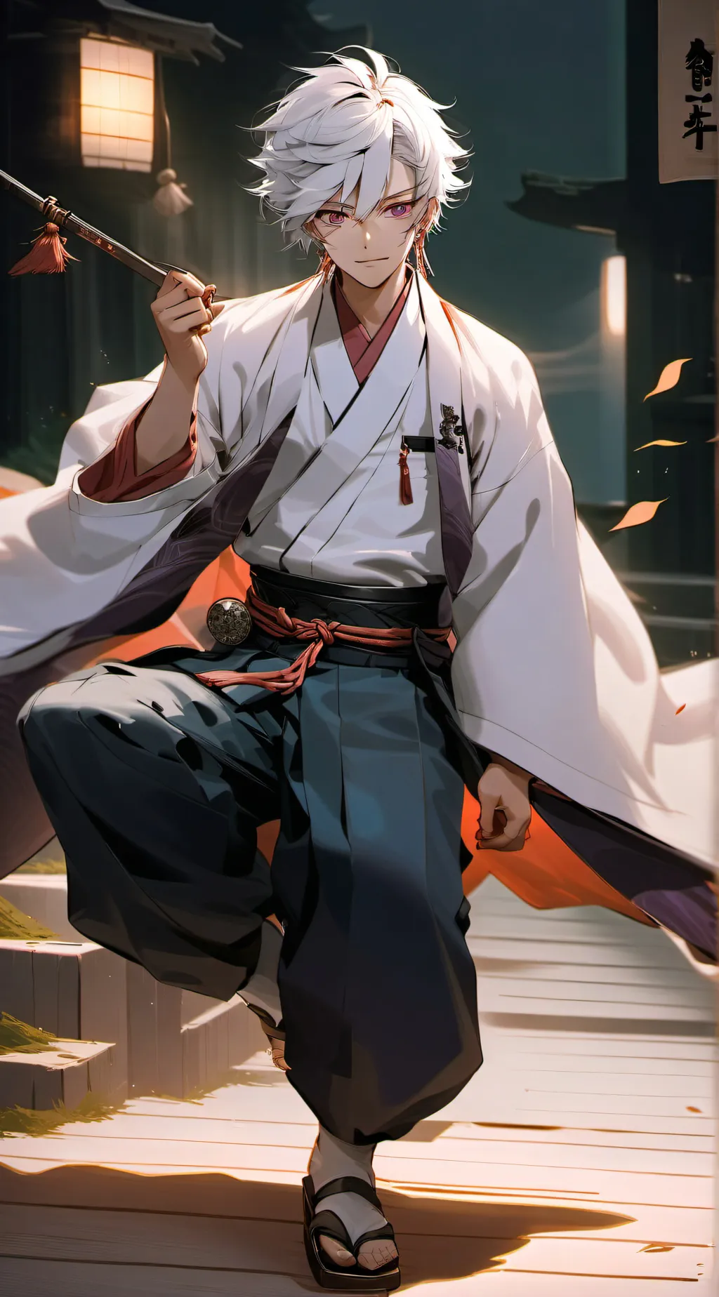 ai character: sanemi Shinazugawa background