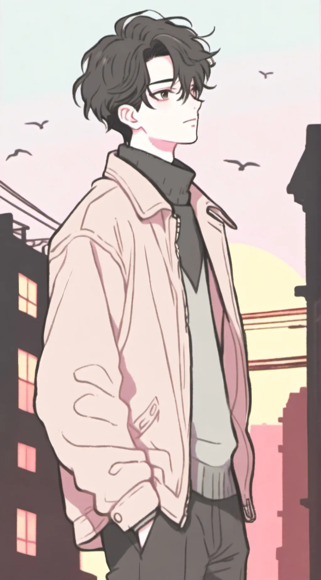 ai character: xavier❤️ background